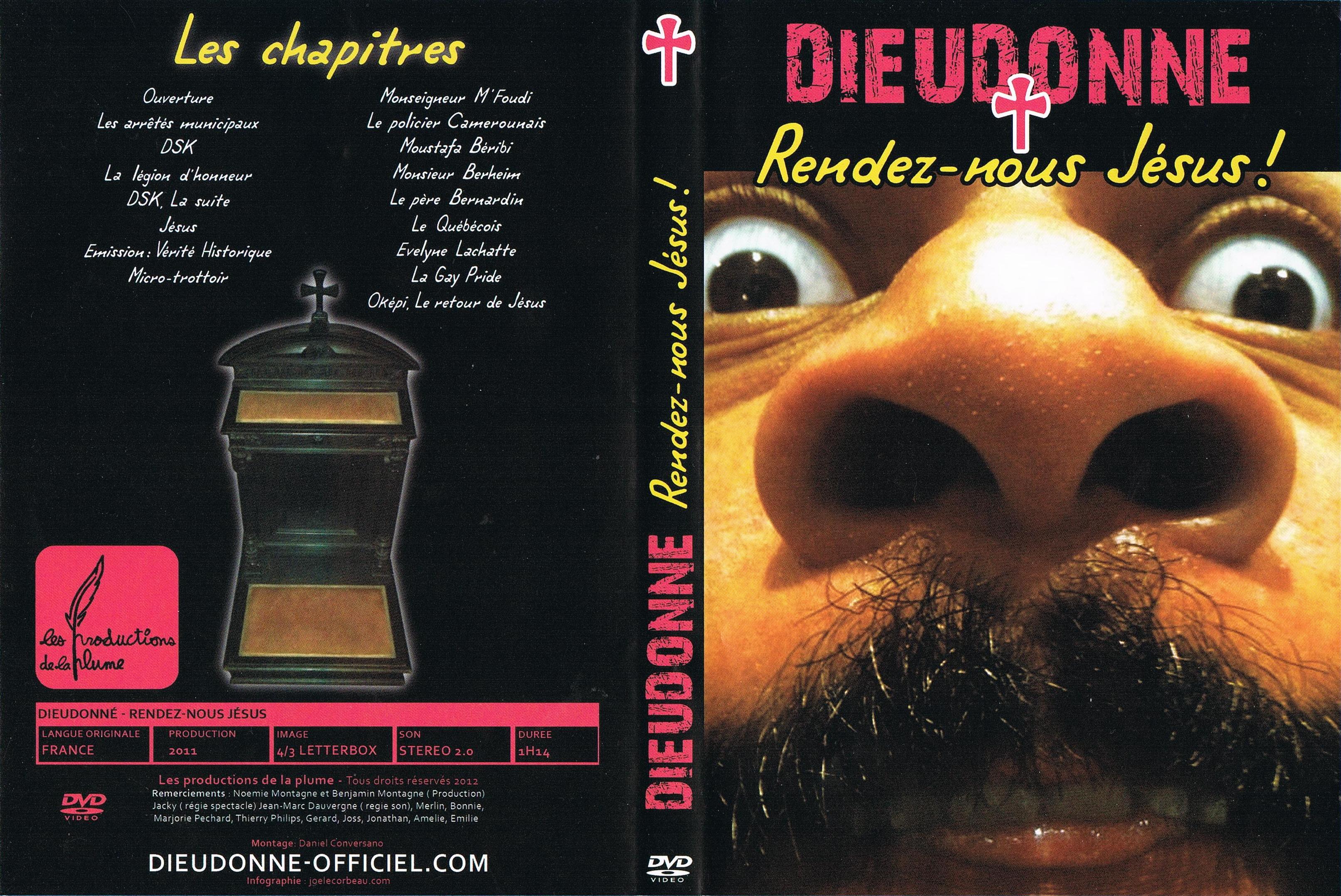 Jaquette DVD Dieudonn - Rendez-Nous Jesus