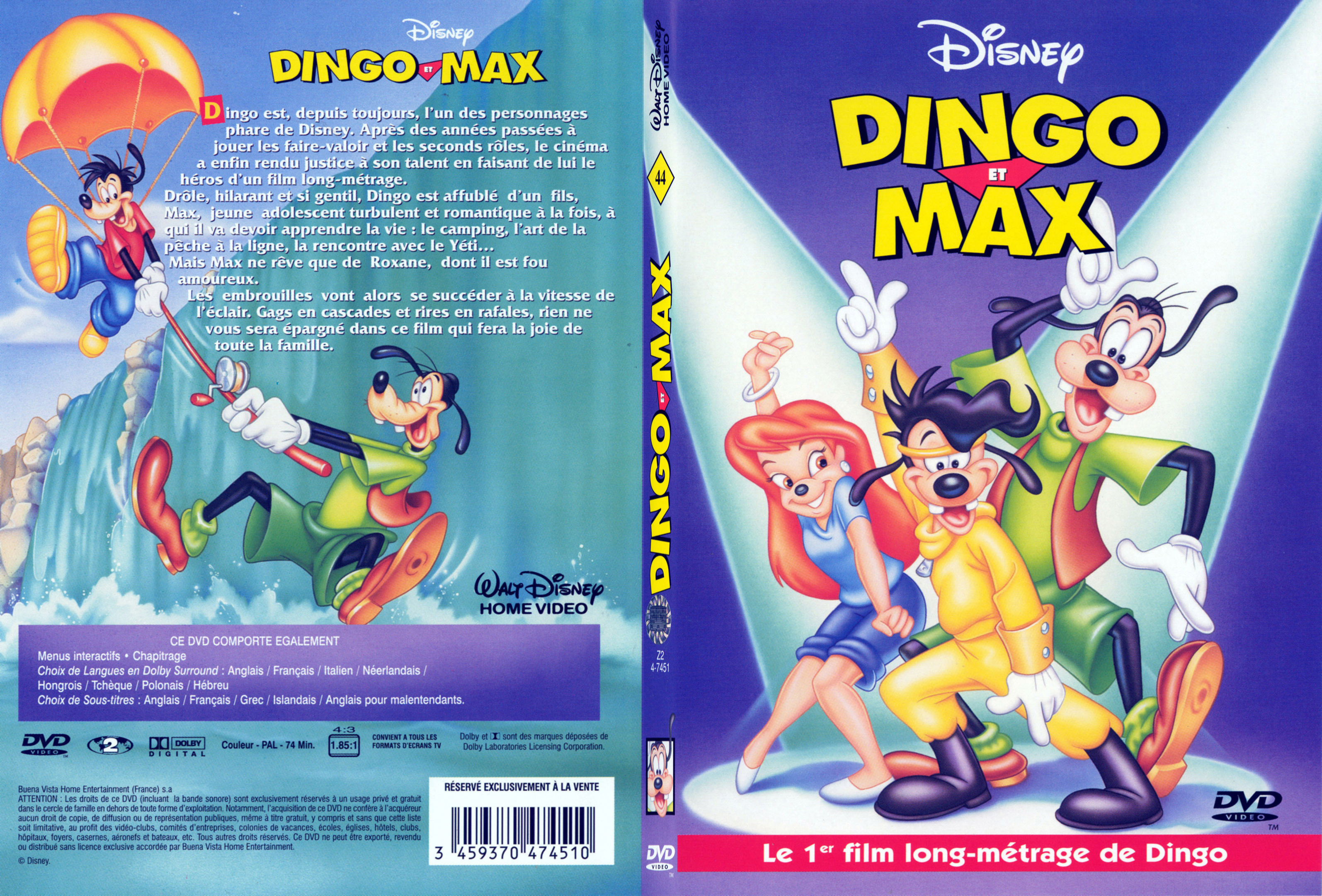 Jaquette DVD Dingo et Max - SLIM v2