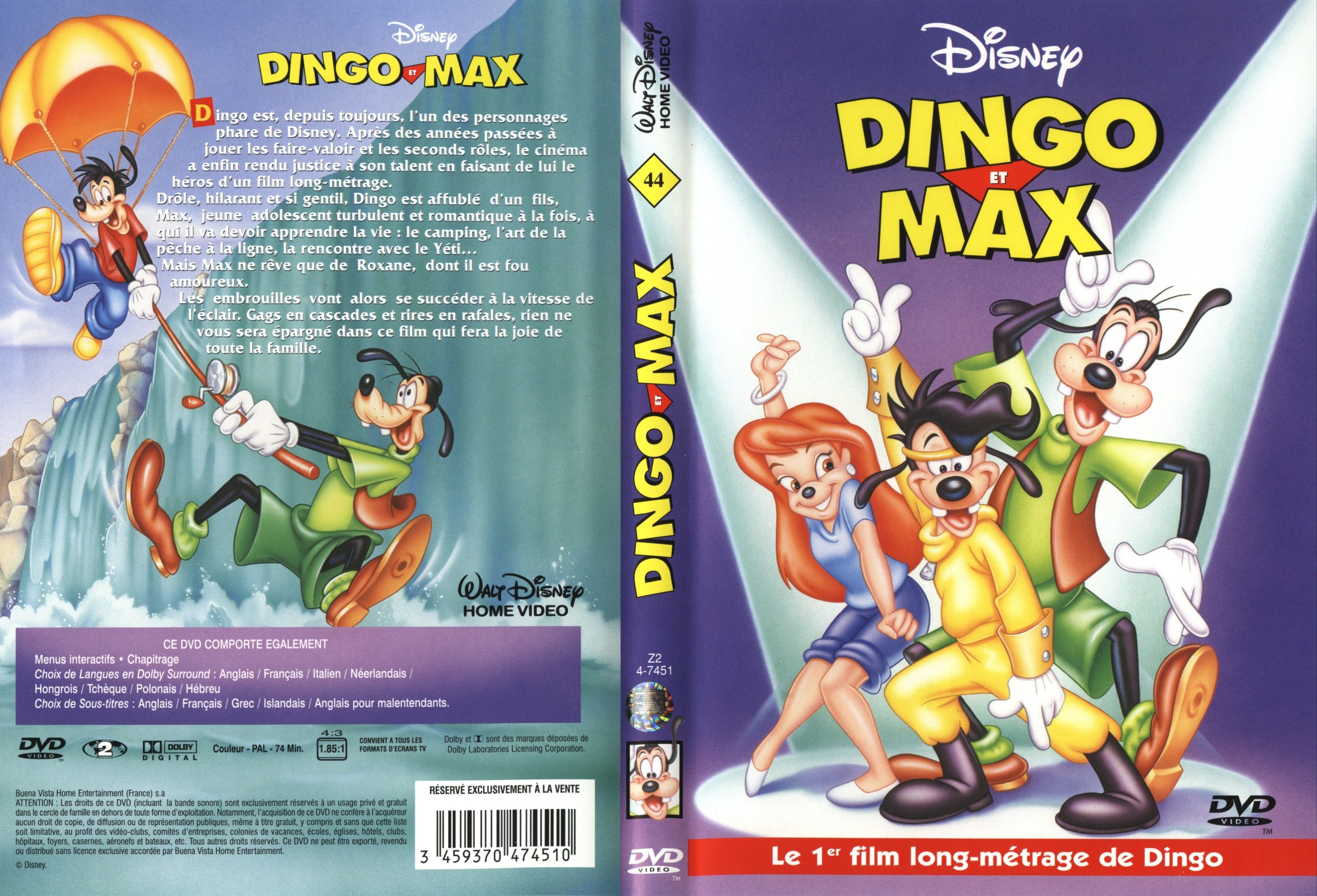 Jaquette DVD Dingo et Max v2