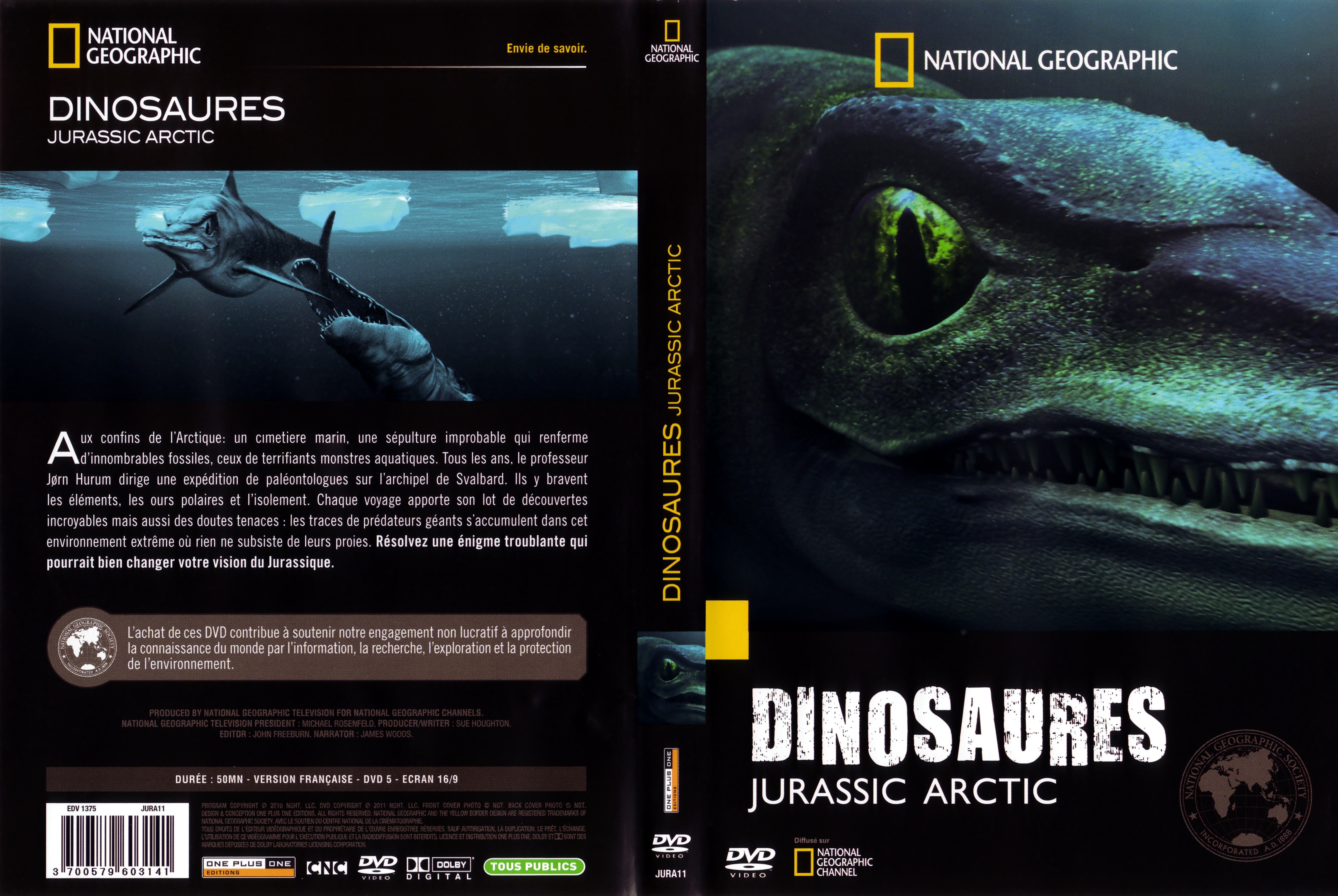 Jaquette DVD Dinosaures - Jurassic Arctic