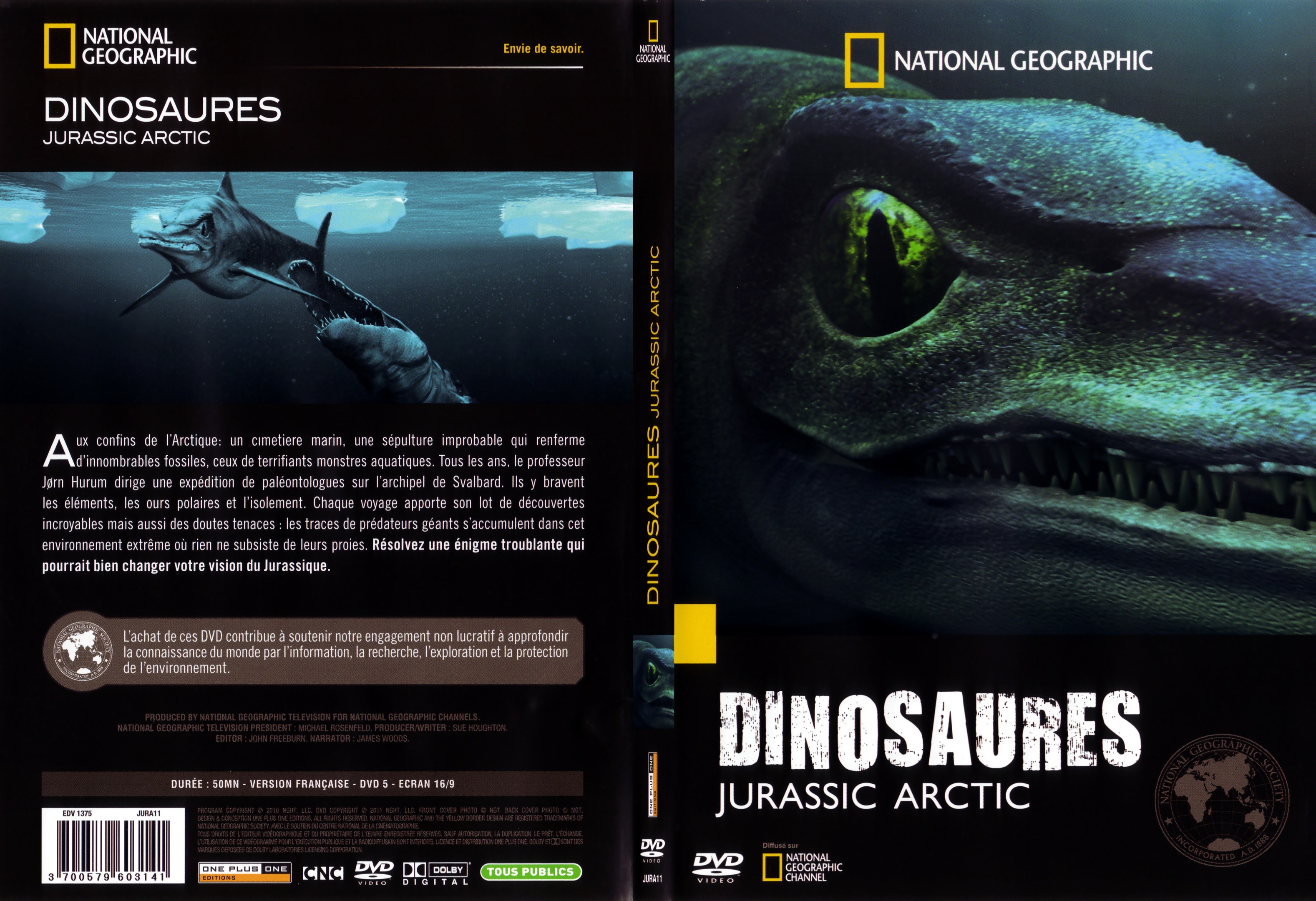Jaquette DVD Dinosaures - Jurassic Arctic - SLIM