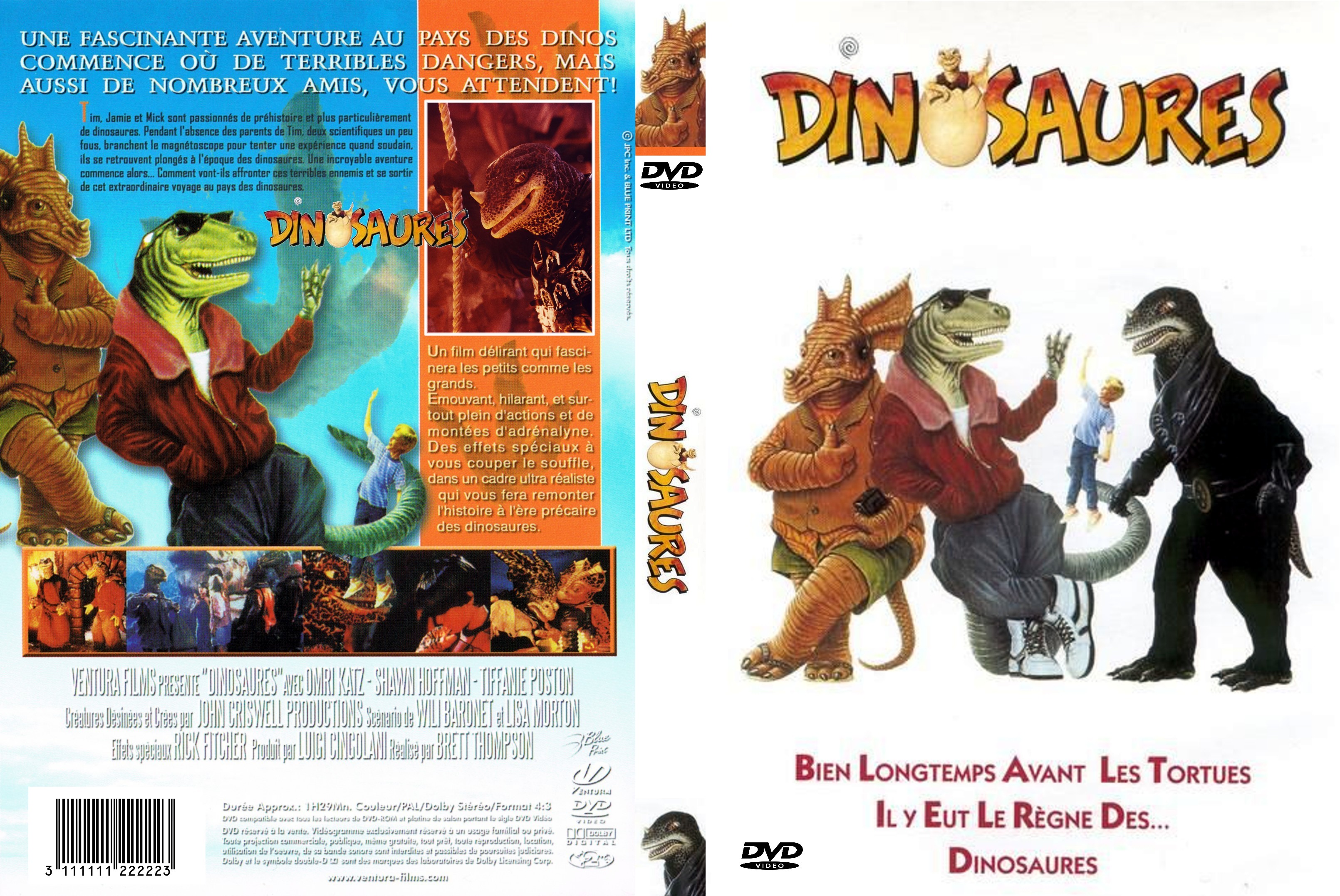 Jaquette DVD Dinosaures custom