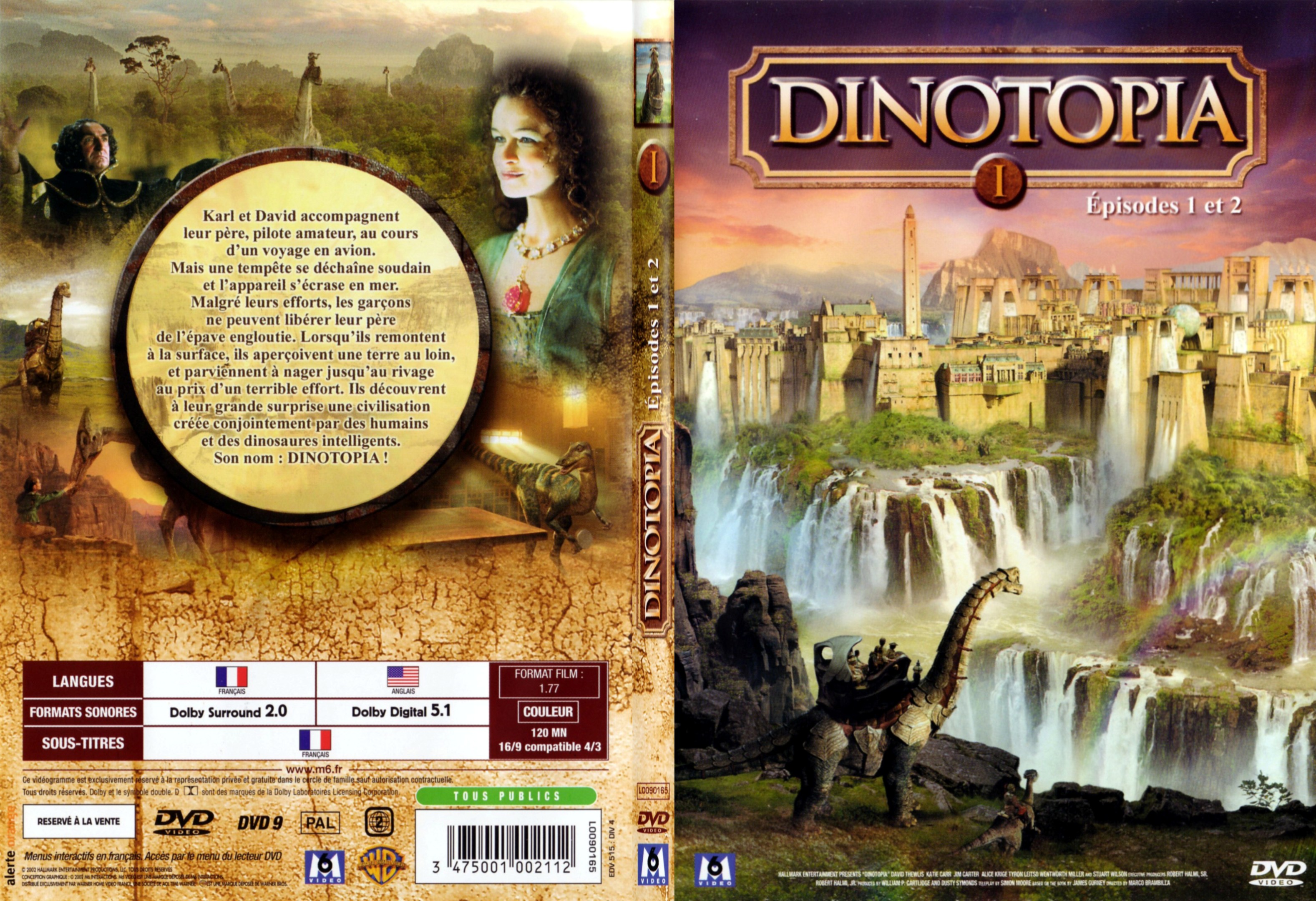 Jaquette DVD Dinotopia 1 vol 1 - SLIM