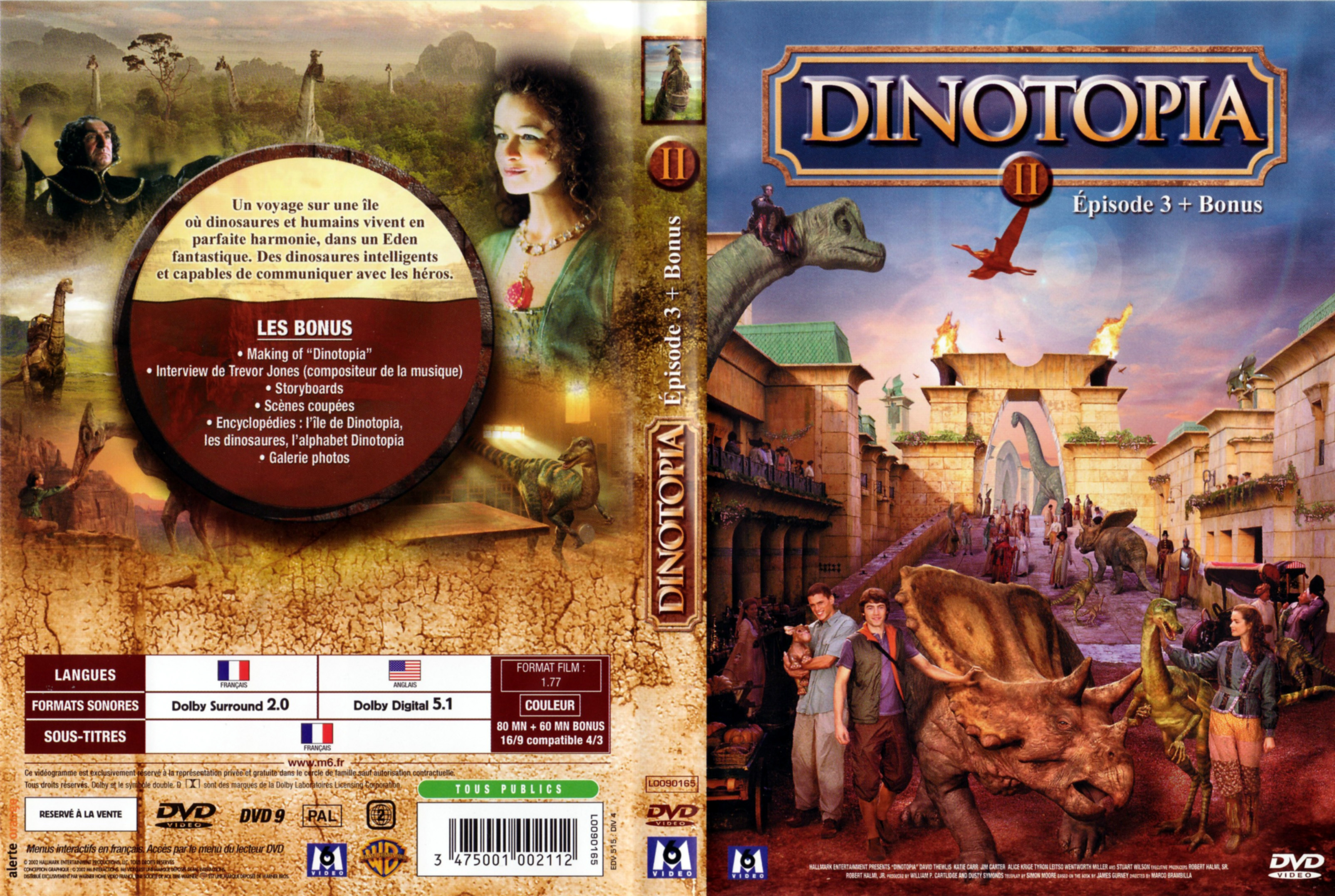 Jaquette DVD Dinotopia 1 vol 2