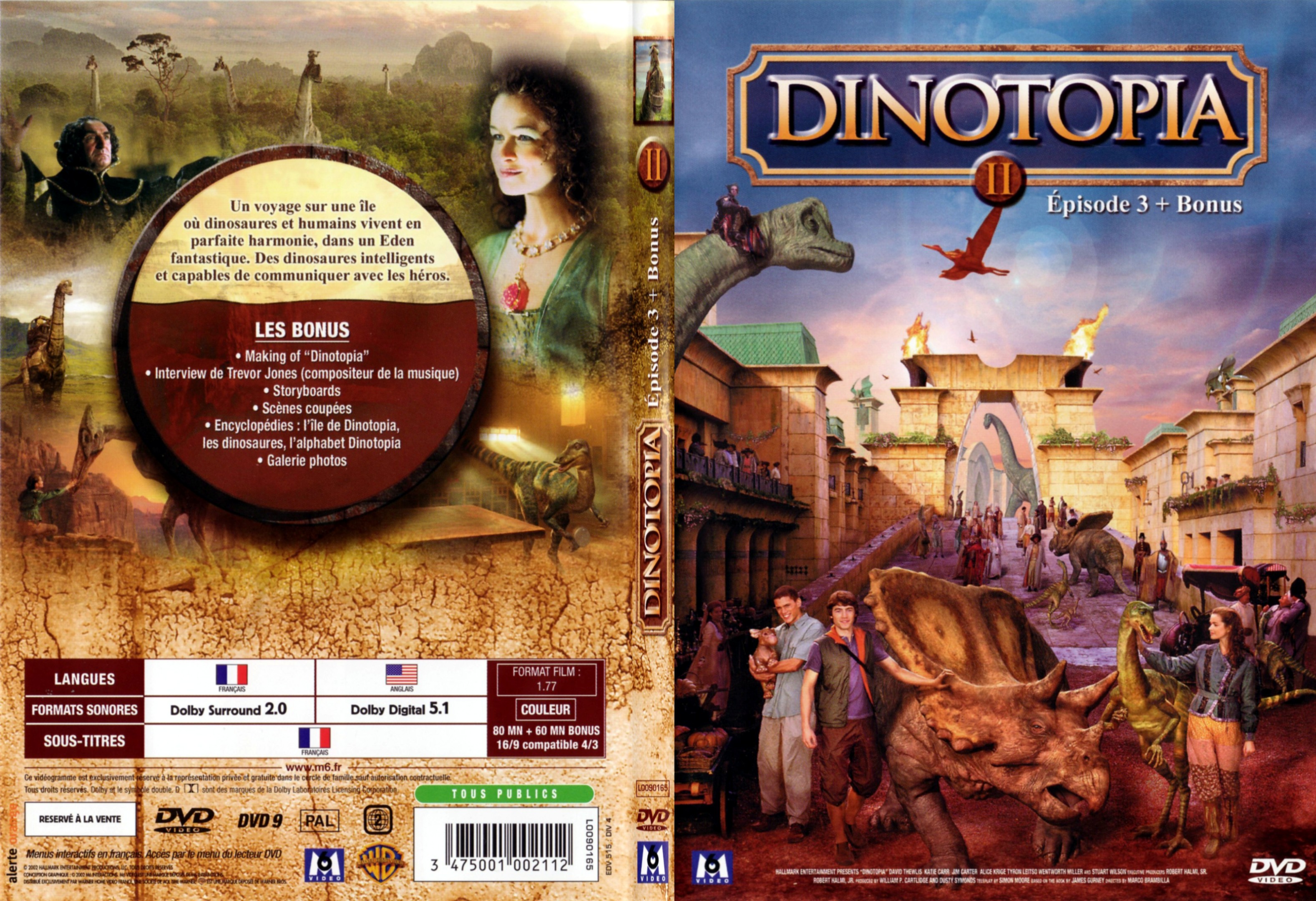 Jaquette DVD Dinotopia 1 vol 2 - SLIM