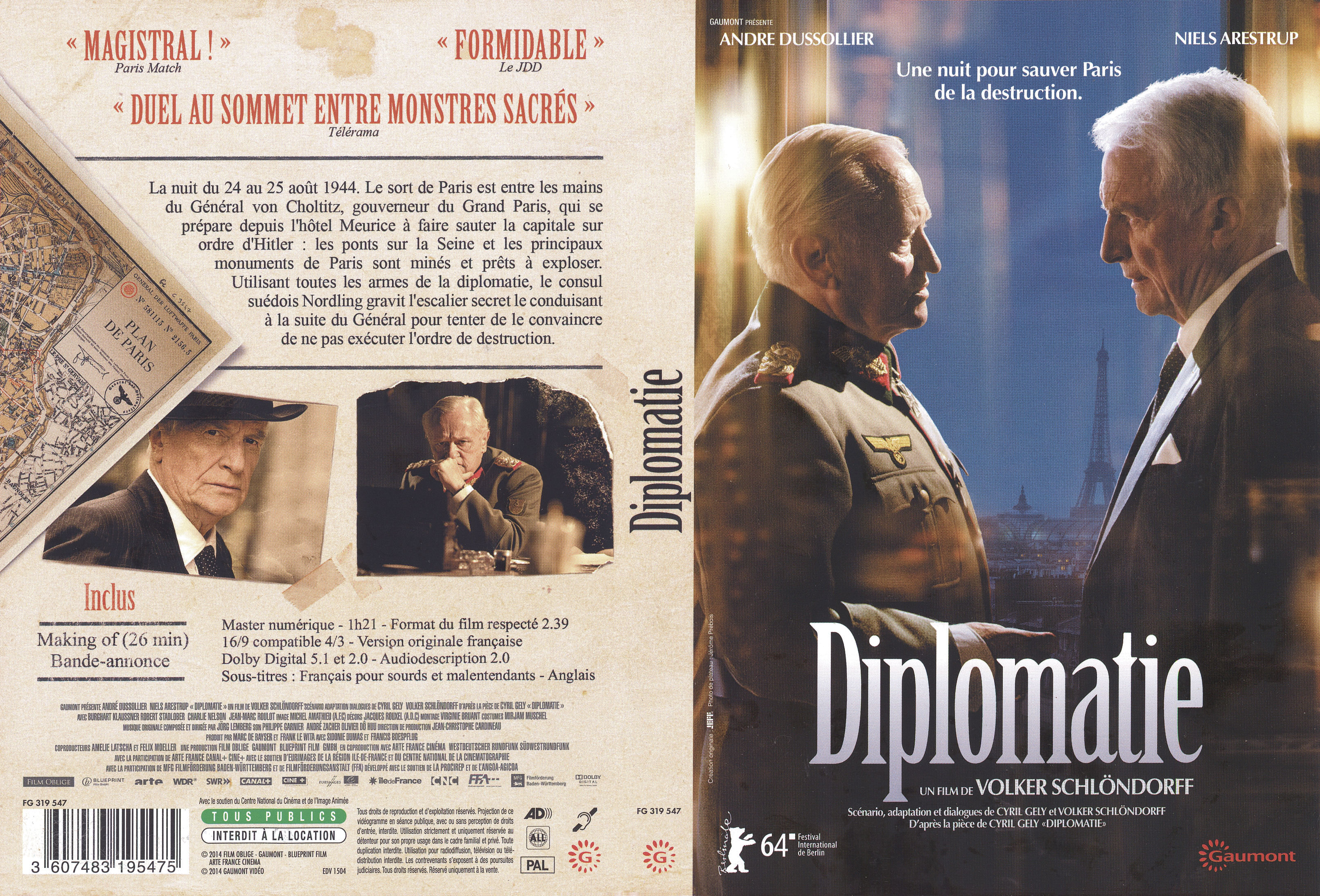 Jaquette DVD Diplomatie