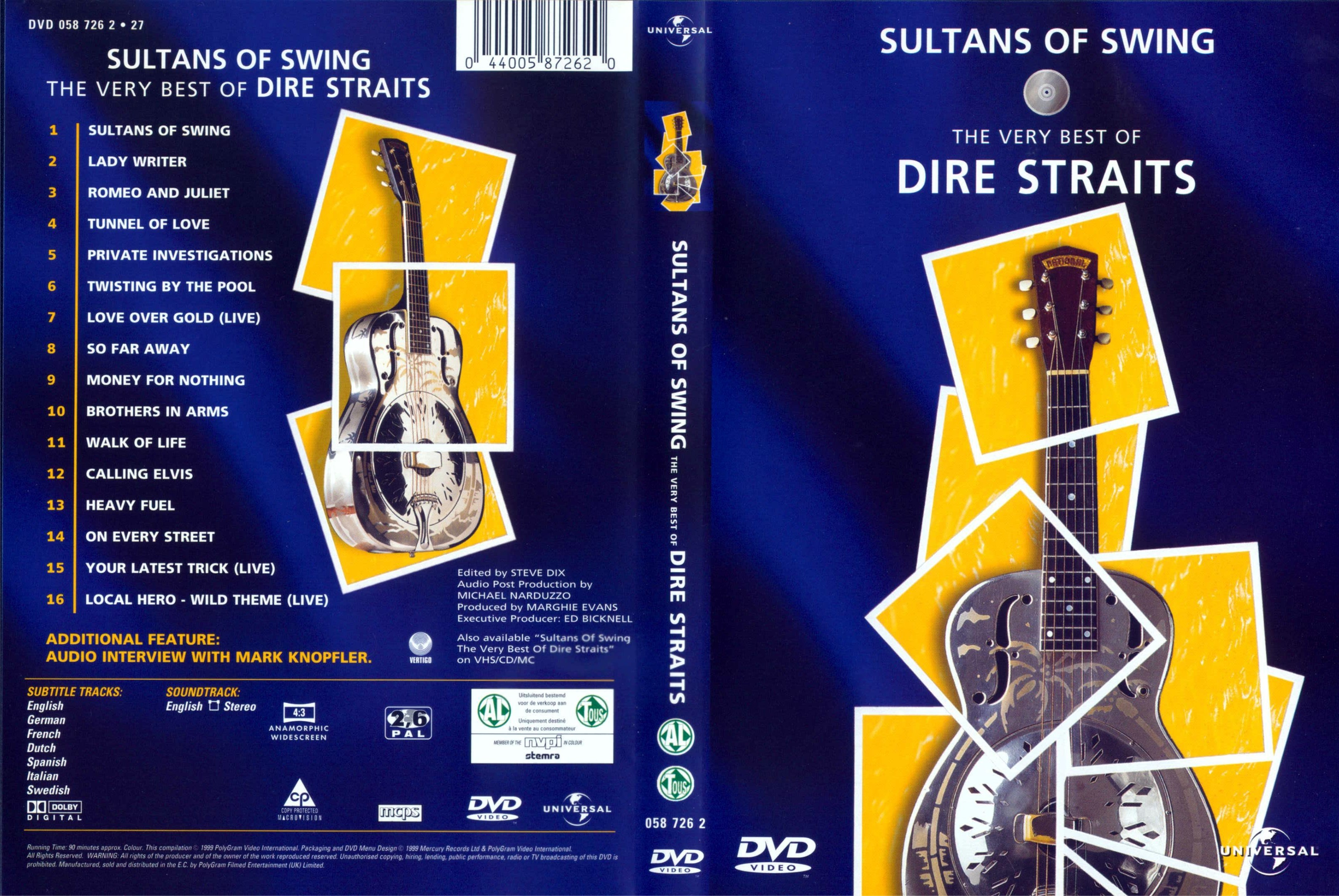 Jaquette DVD Dire Straits - Sultans of swing - The very best of