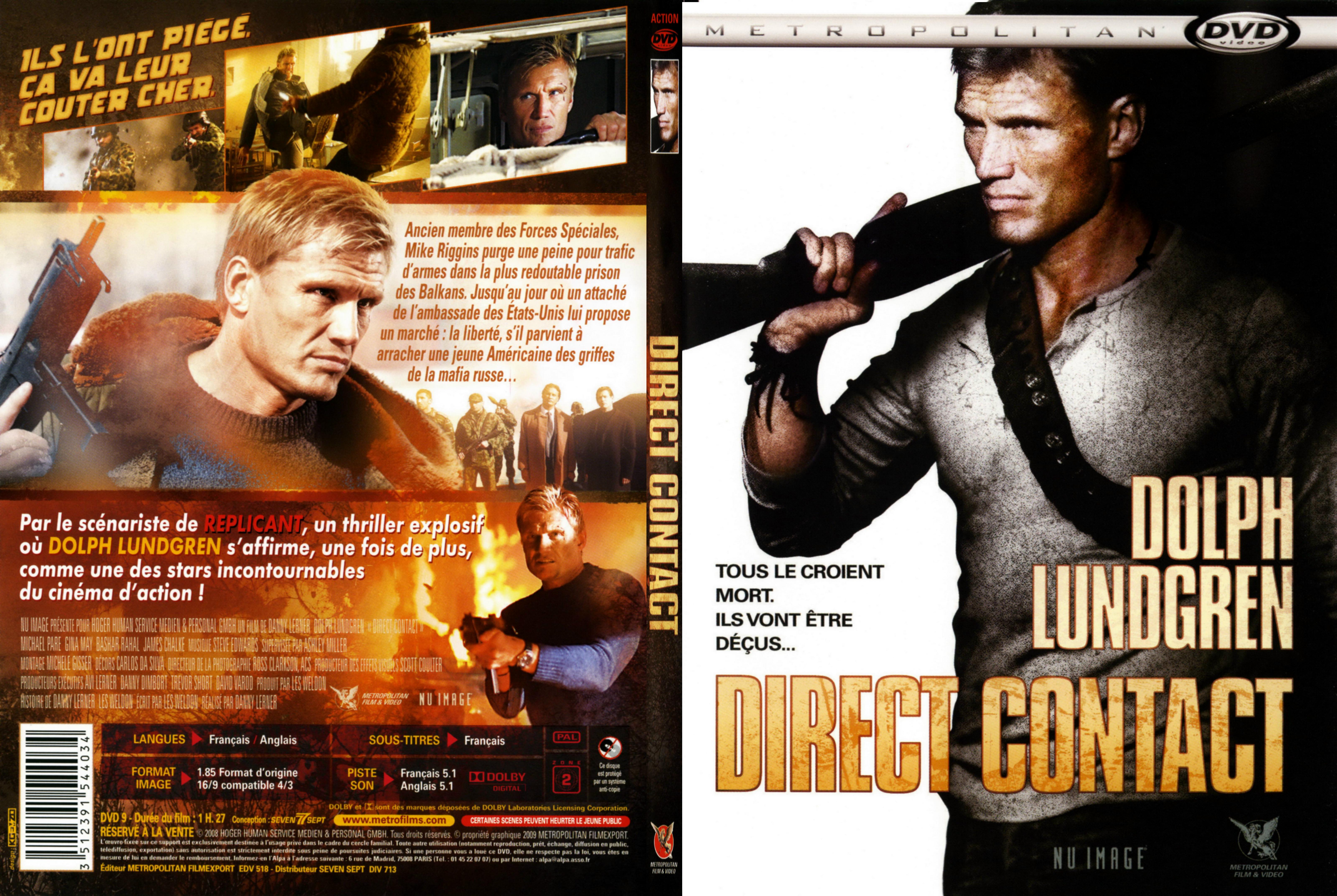 Jaquette DVD Direct contact - SLIM