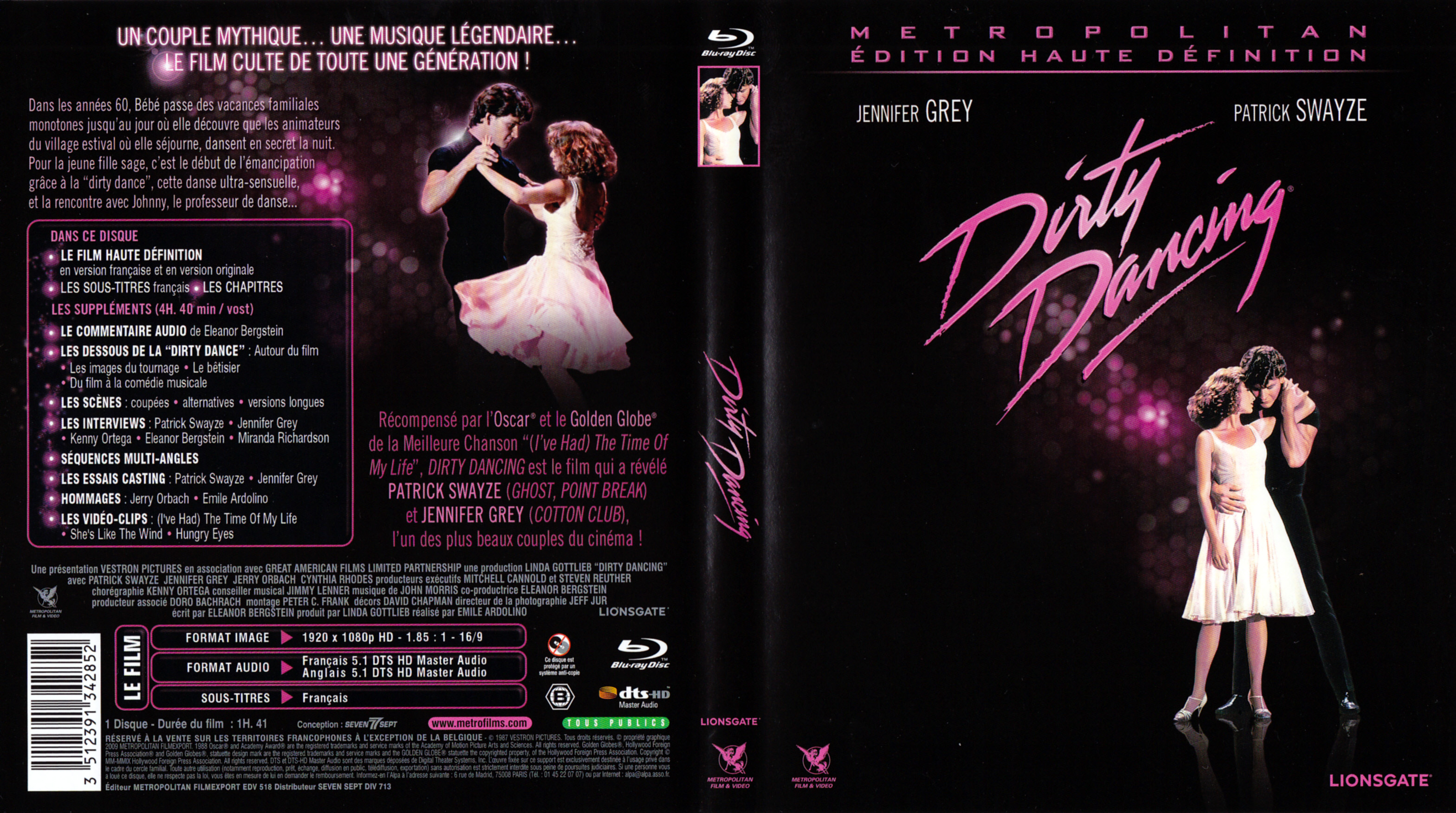 Jaquette DVD Dirty Dancing (BLU-RAY)