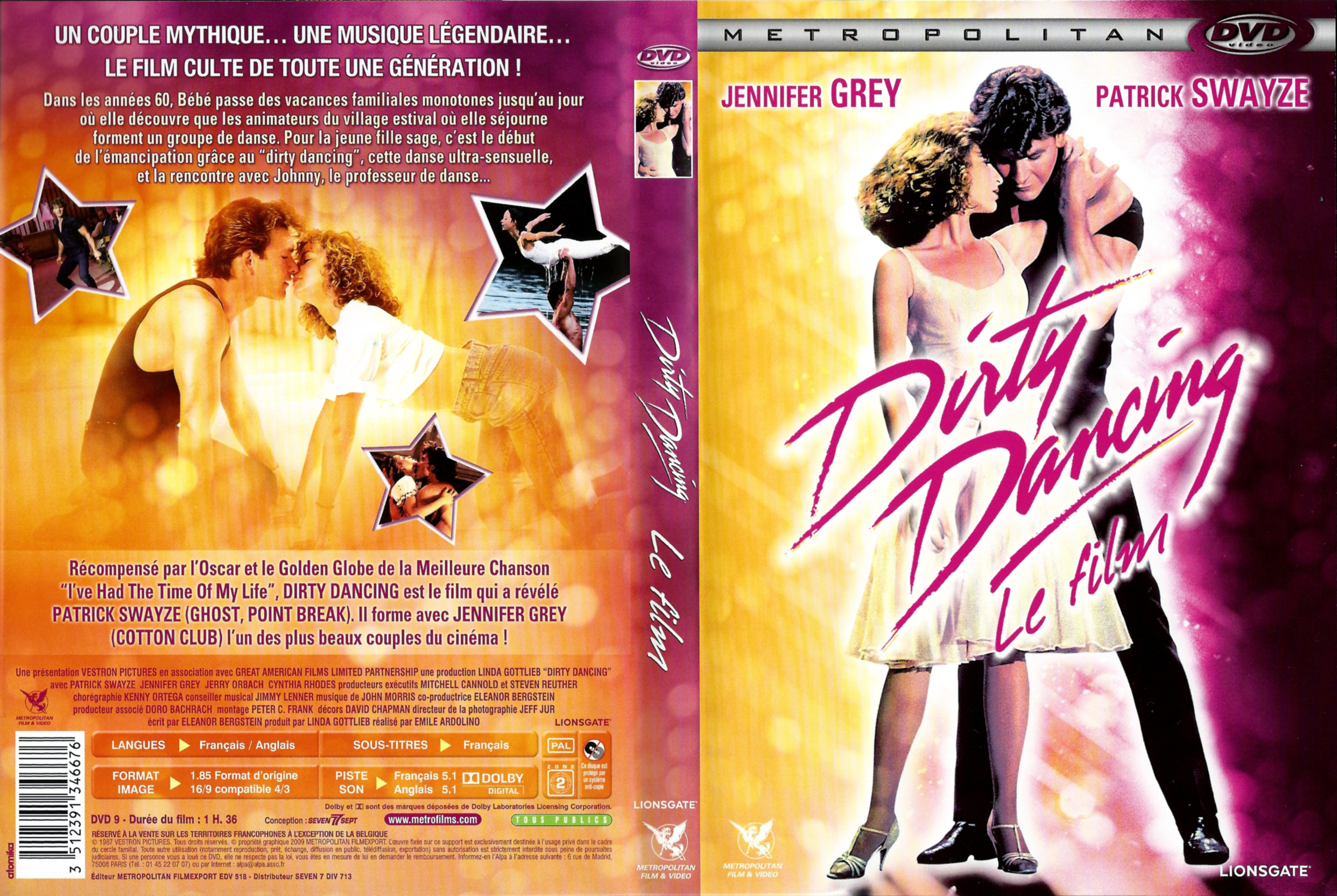 Jaquette DVD Dirty dancing v3