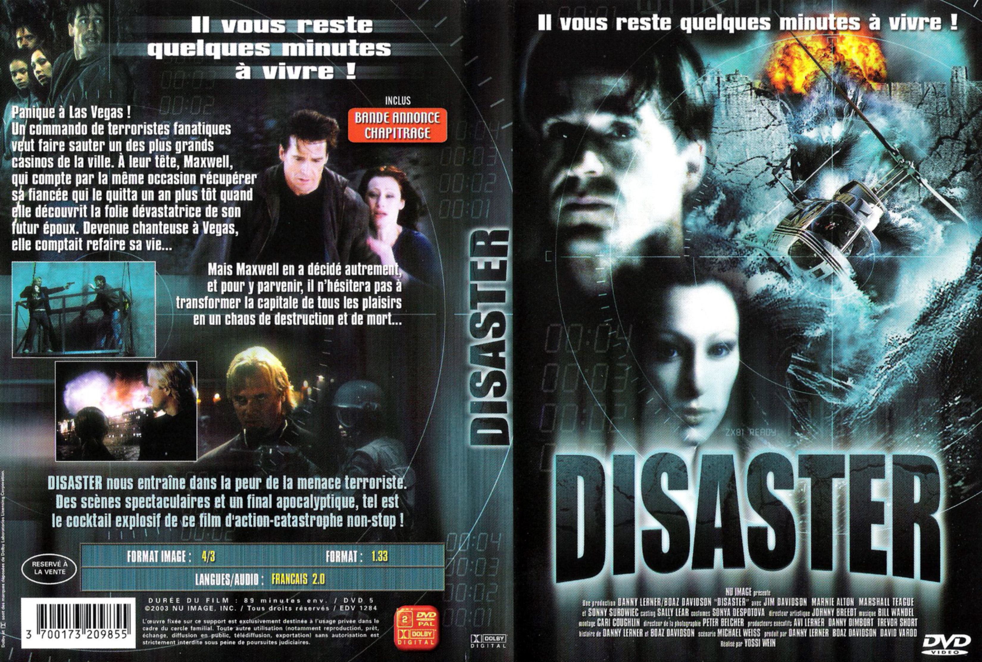 Jaquette DVD Disaster (2003)