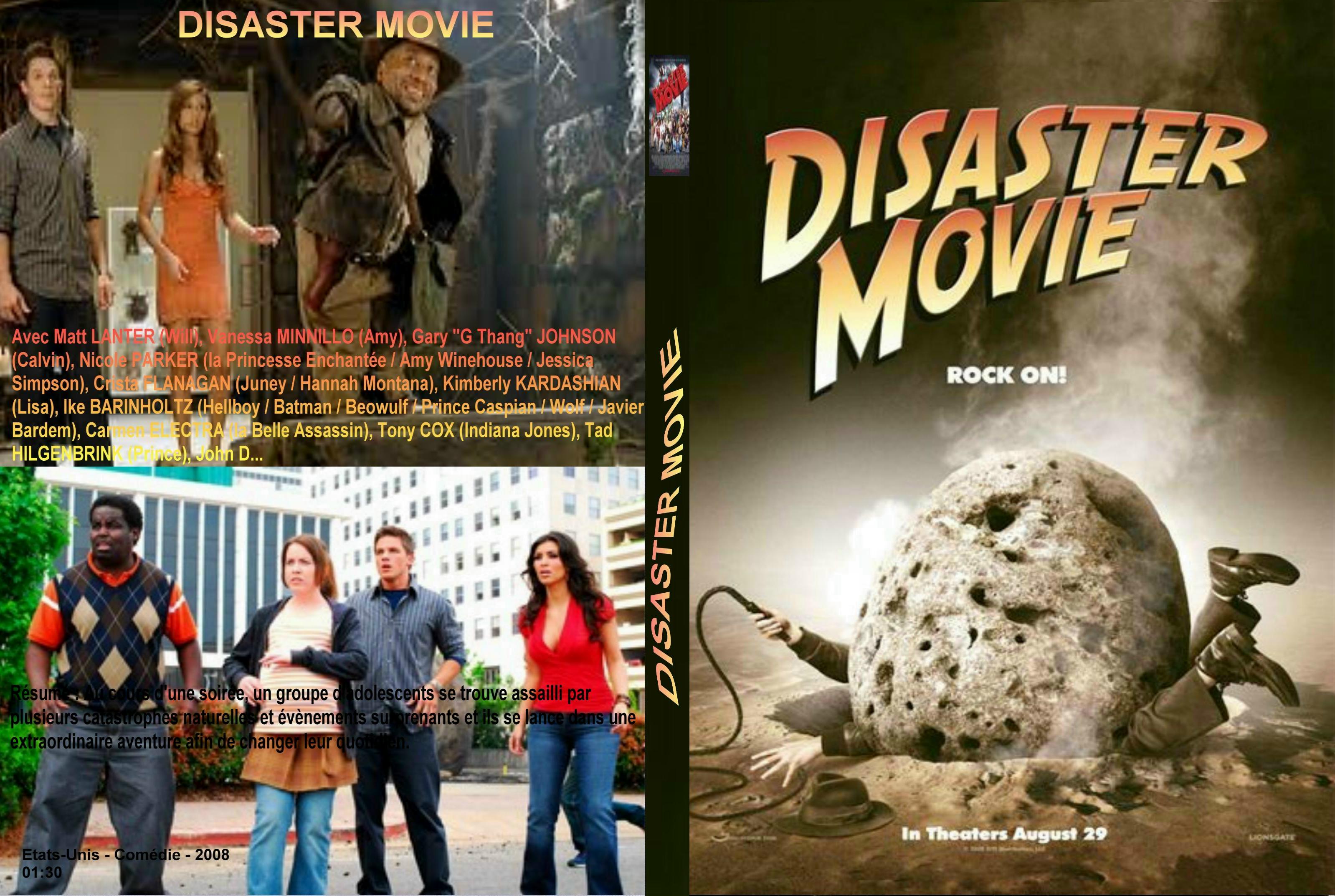 Jaquette DVD Disaster movie custom - SLIM