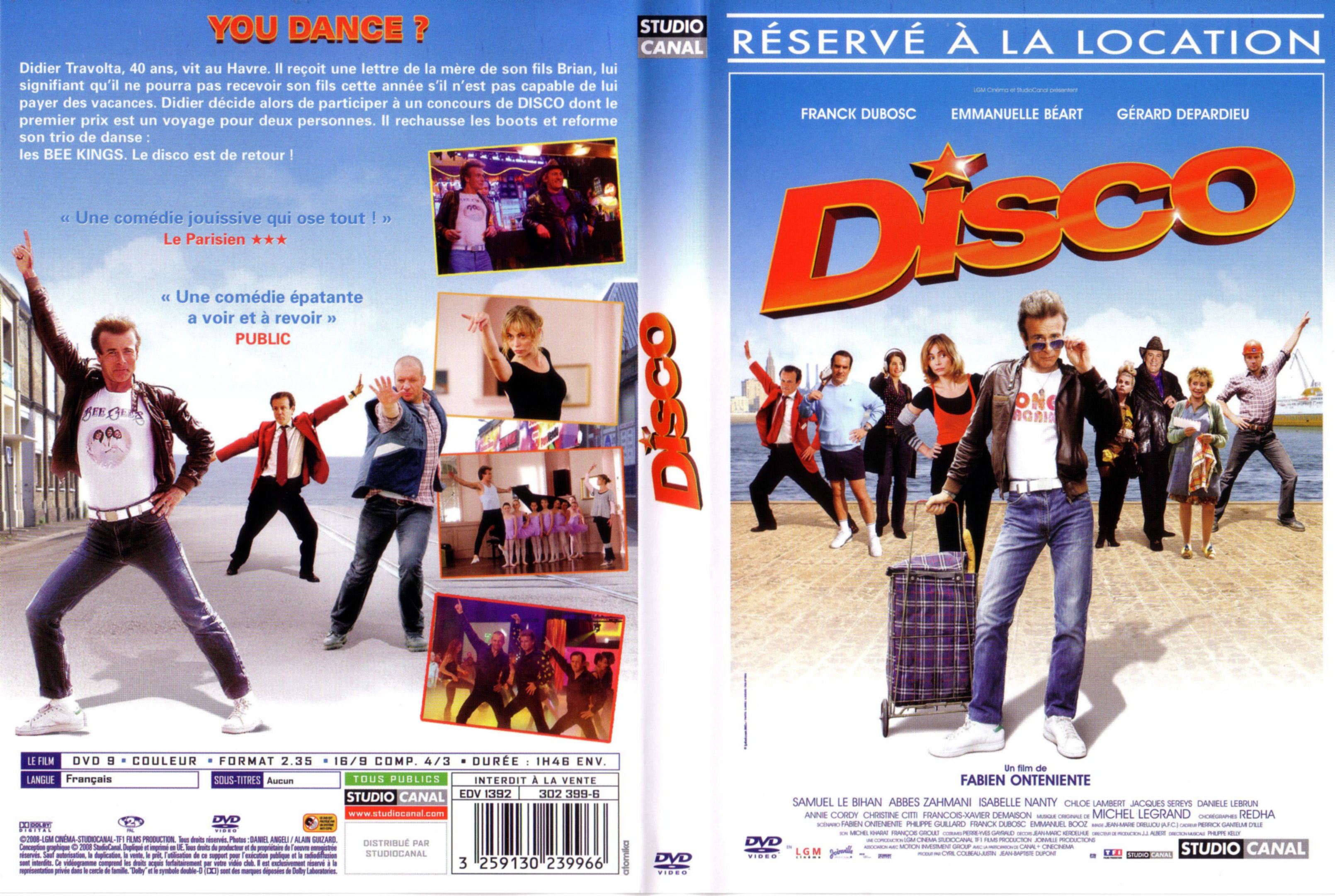 Jaquette DVD Disco