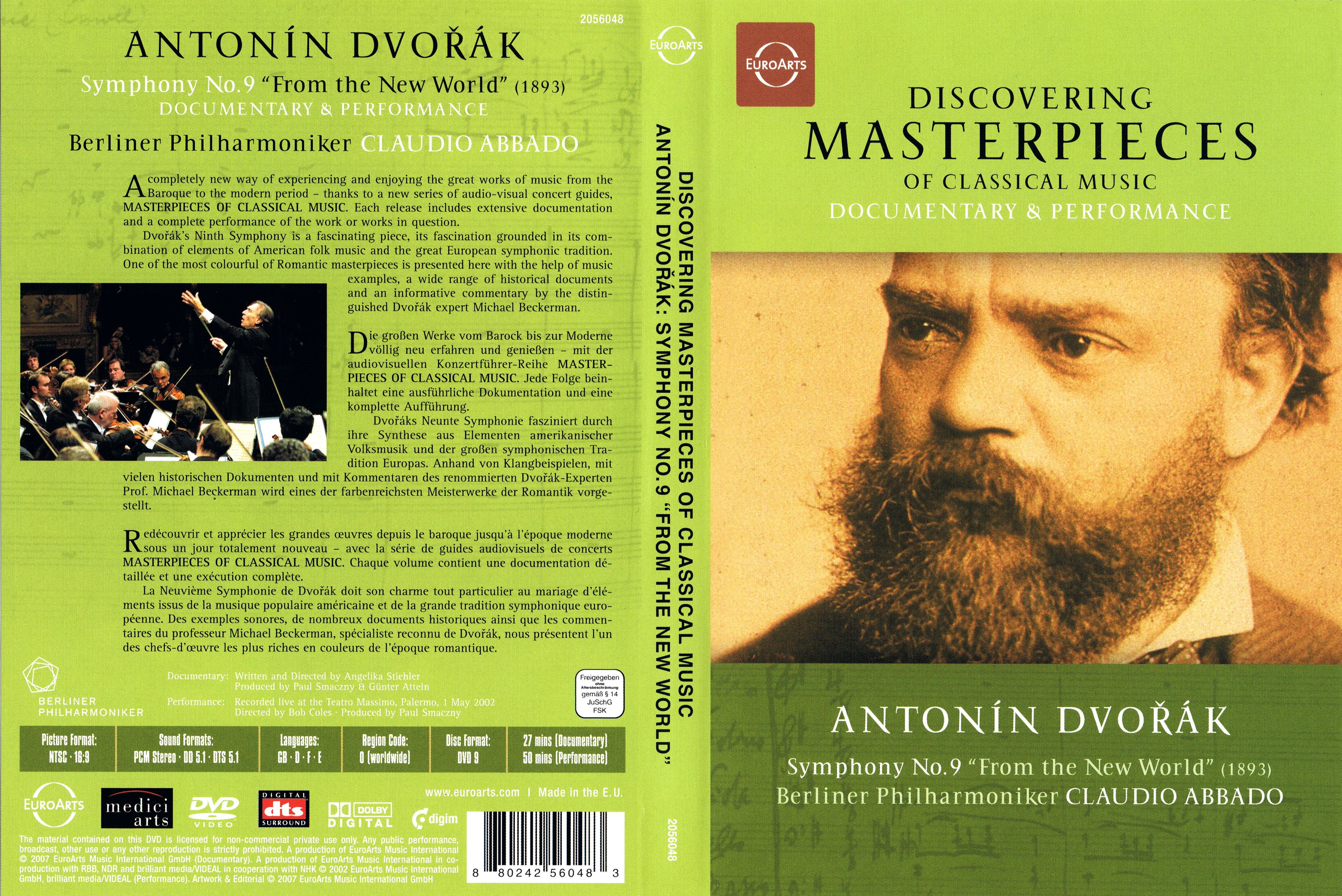 Jaquette DVD Discovering masterpieces - Antonin Dvorak