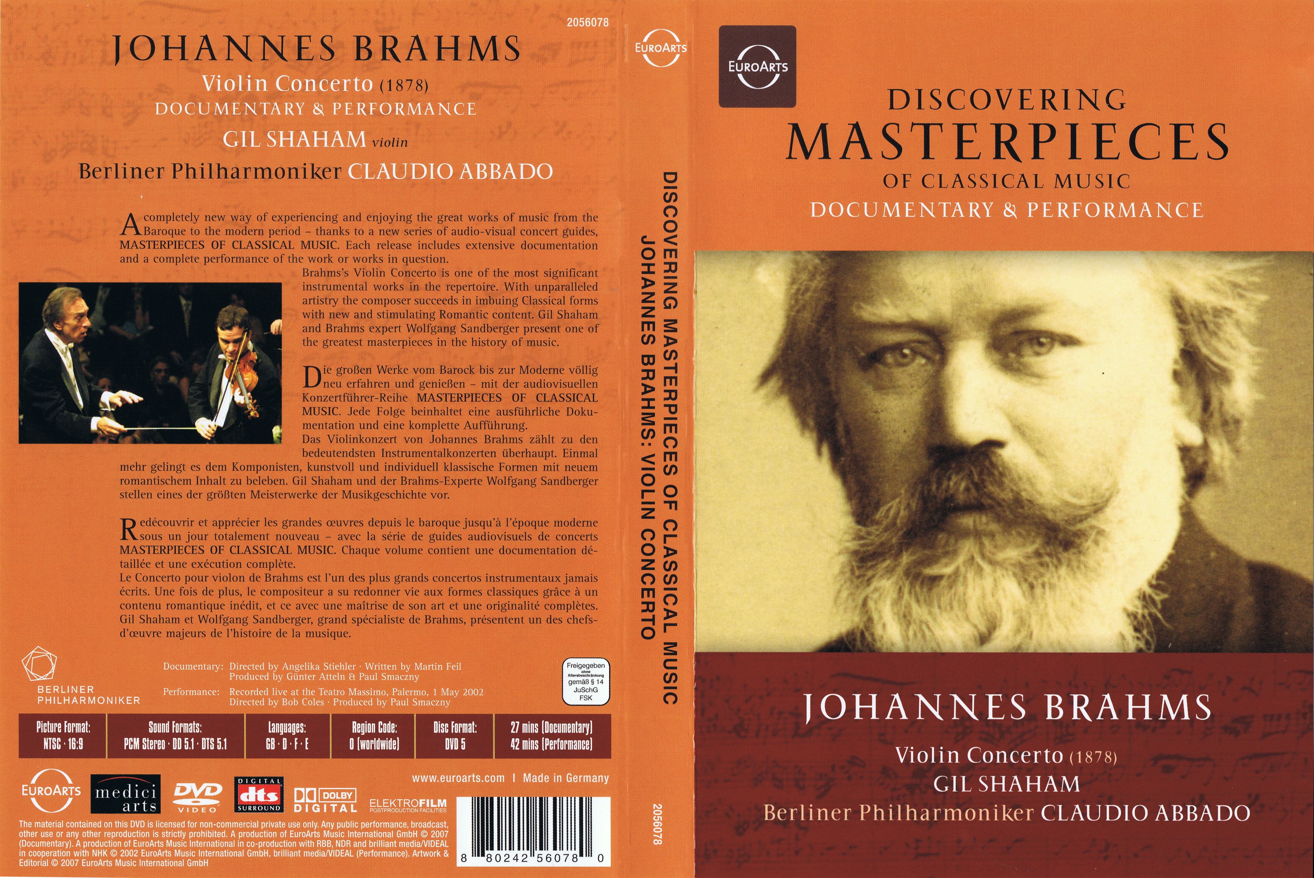Jaquette DVD Discovering masterpieces - Johannes Brams