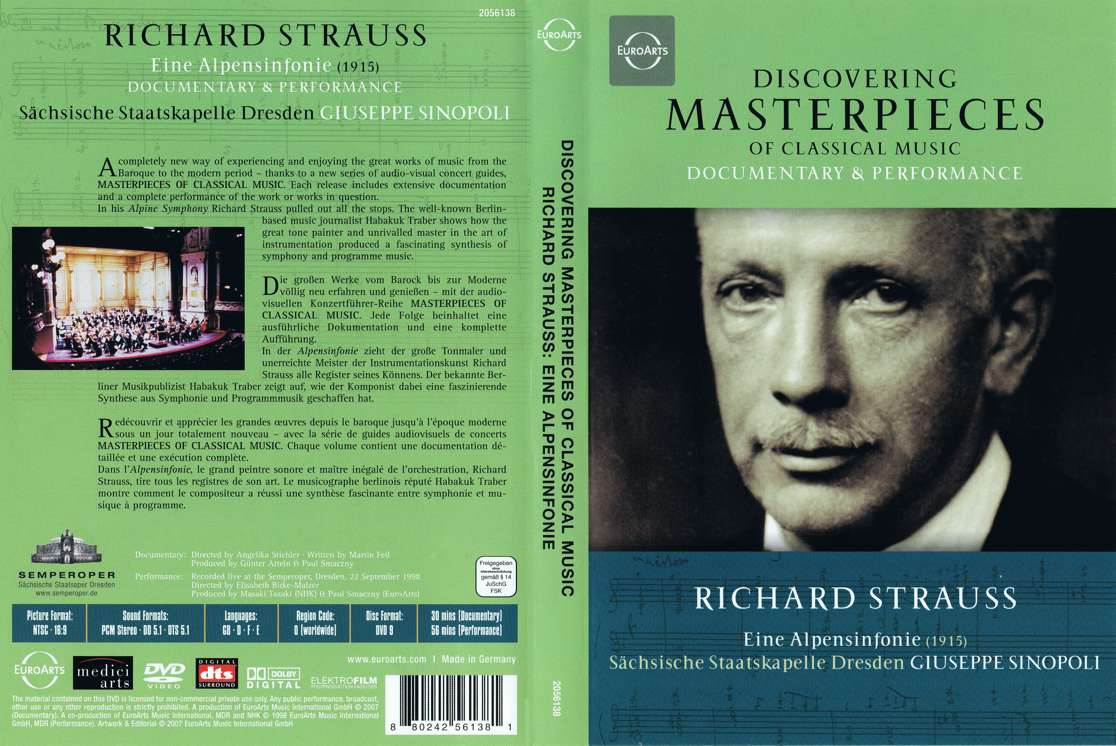 Jaquette DVD Discovering masterpieces - Richard Strauss