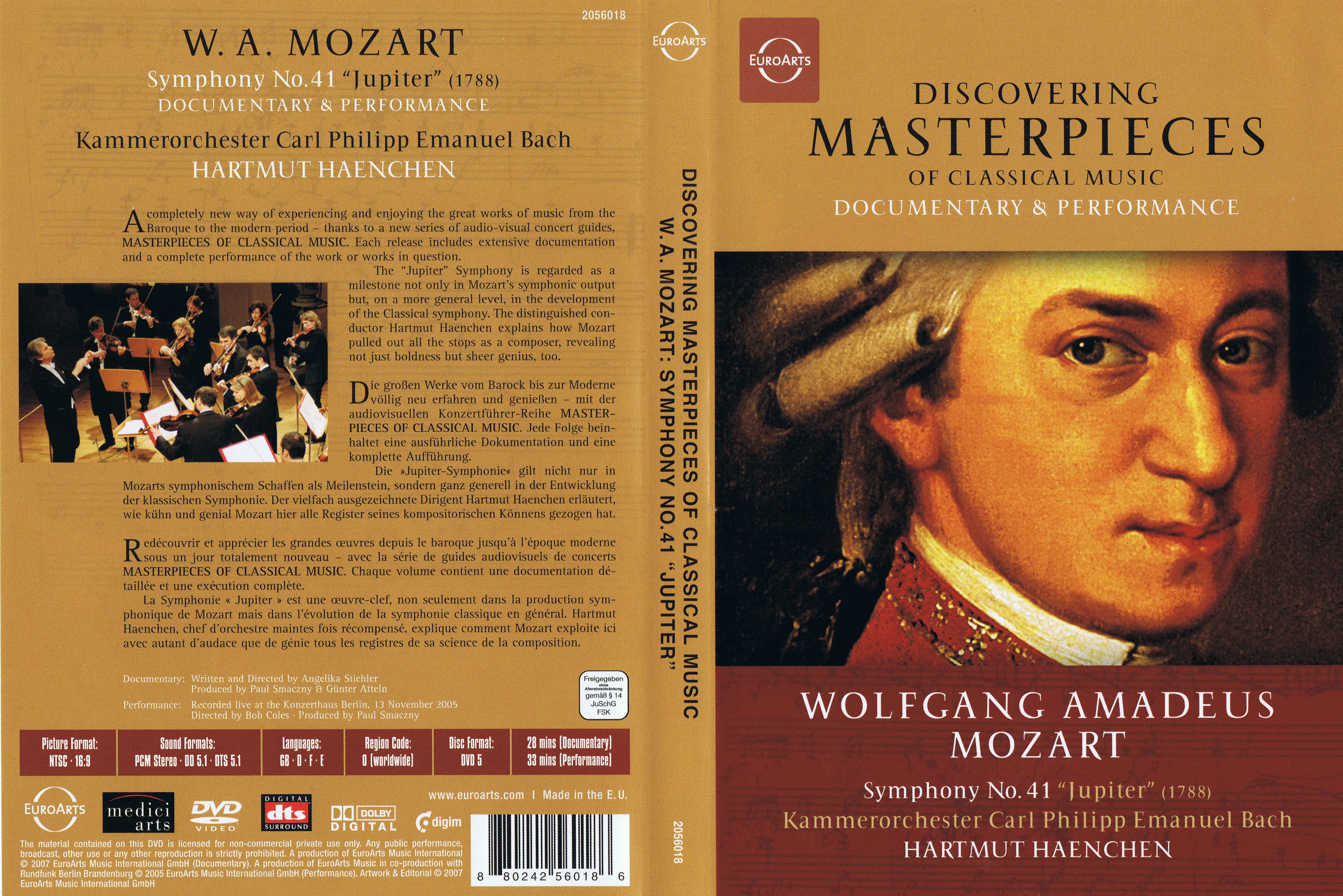 Jaquette DVD Discovering masterpieces - Wolfgang Amadeus Mozart