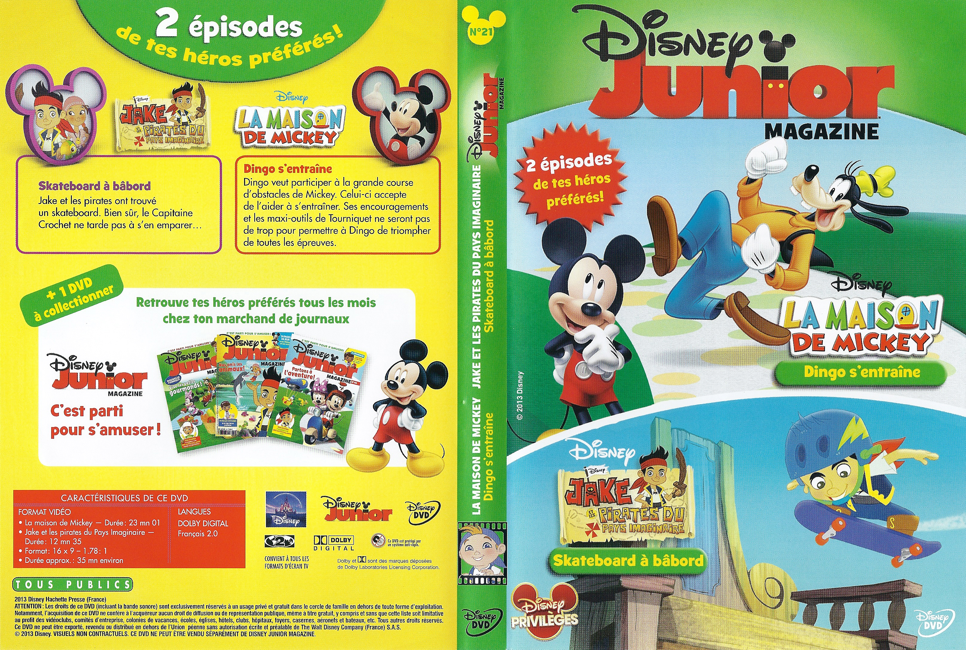 Jaquette DVD Disney Junior Magazine N21