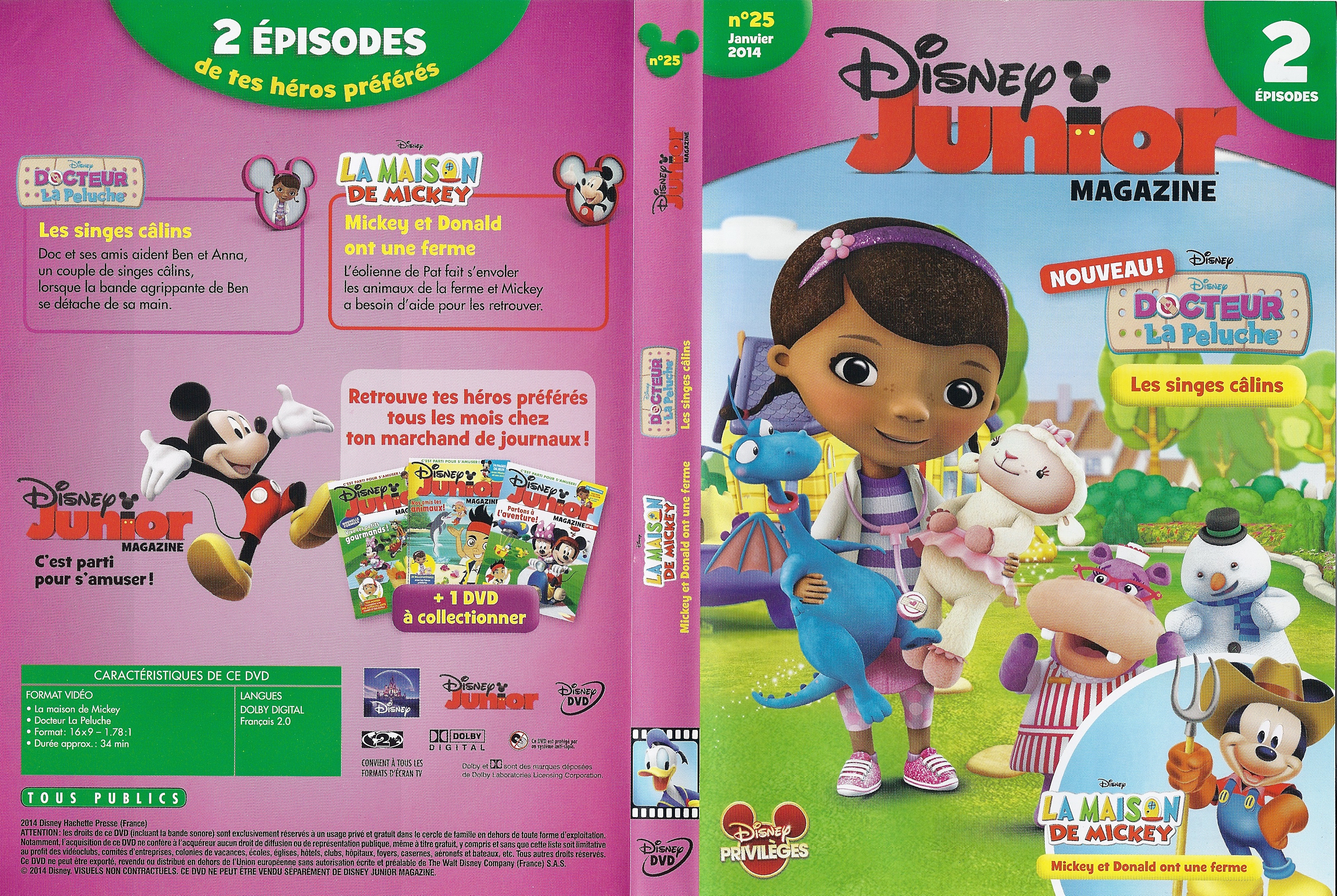 Jaquette DVD Disney Junior Magazine N25