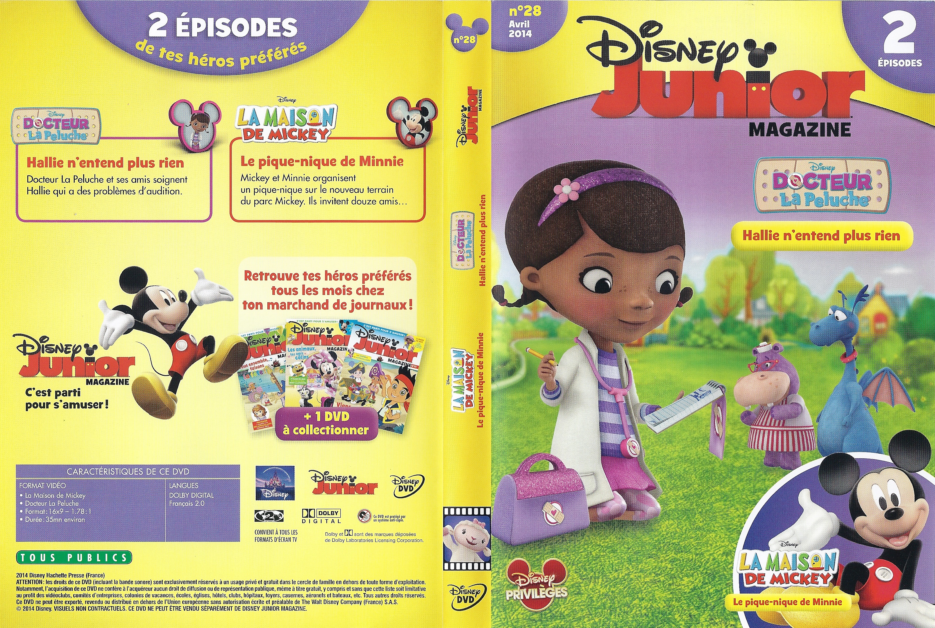 Jaquette DVD Disney Junior Magazine N28