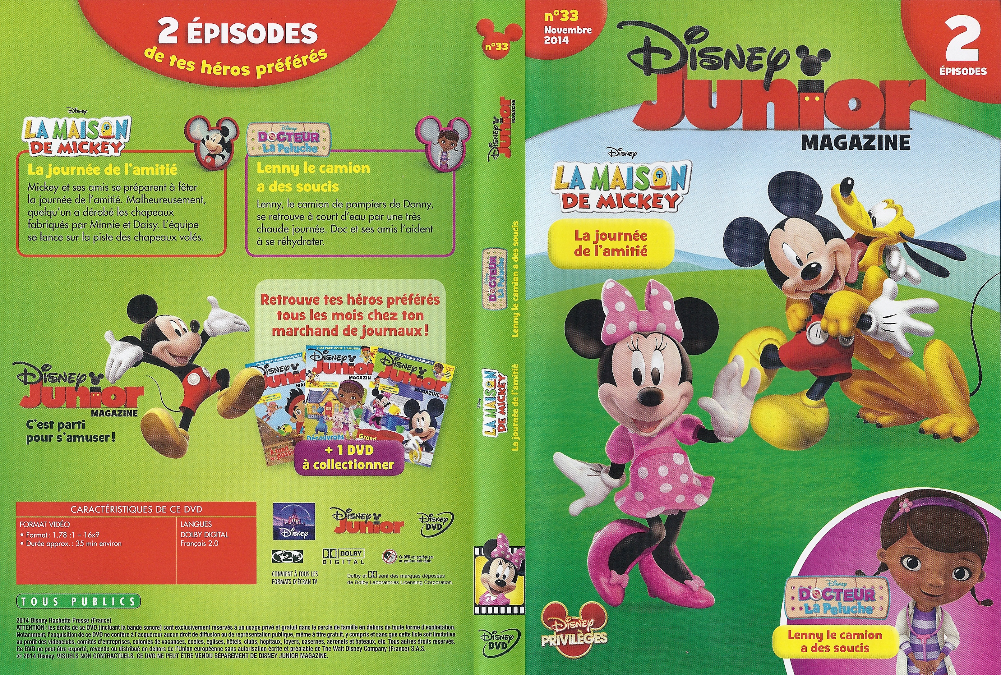 Jaquette DVD Disney Junior Magazine N33