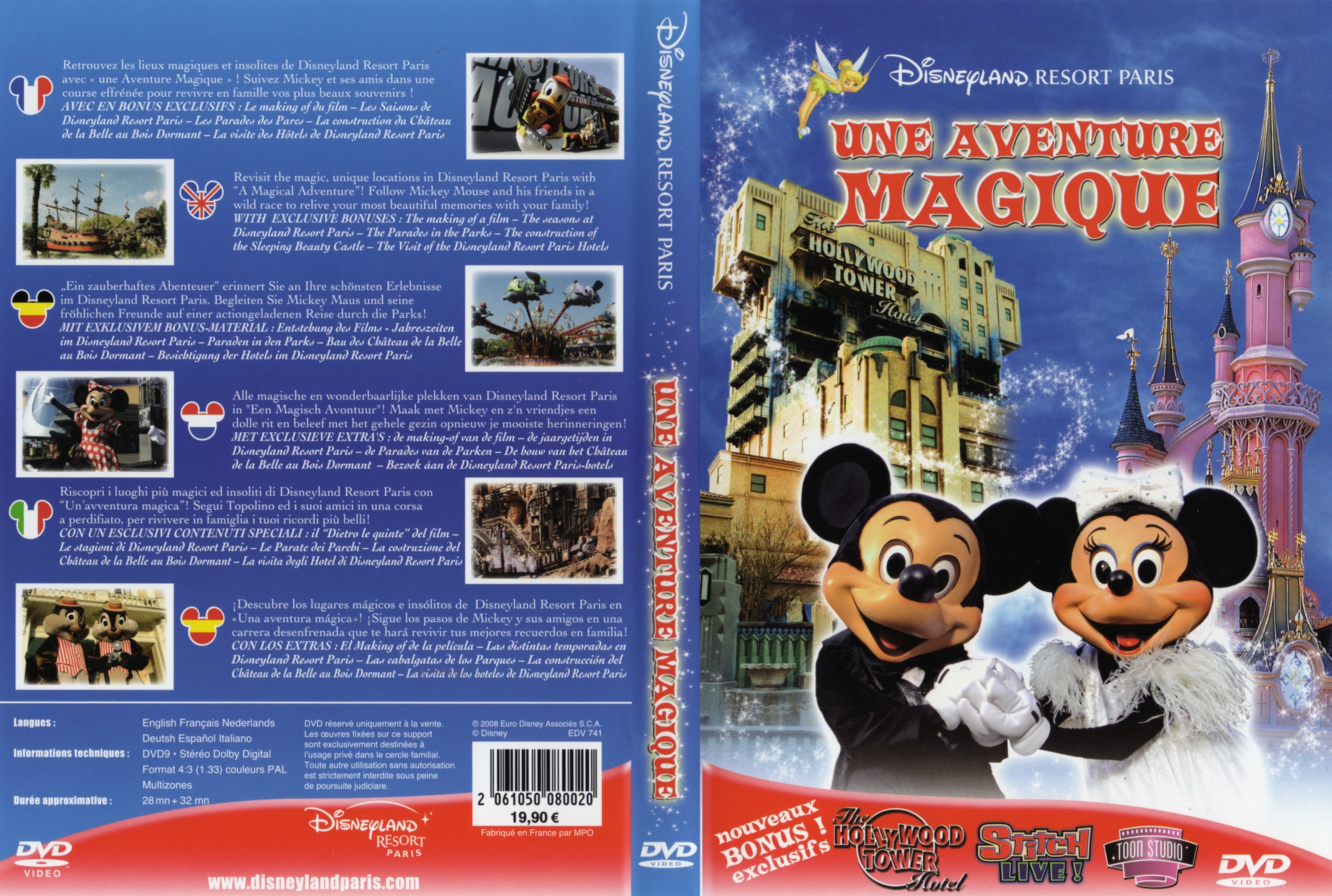 Jaquette DVD Disneyland Resort Paris une aventure magique