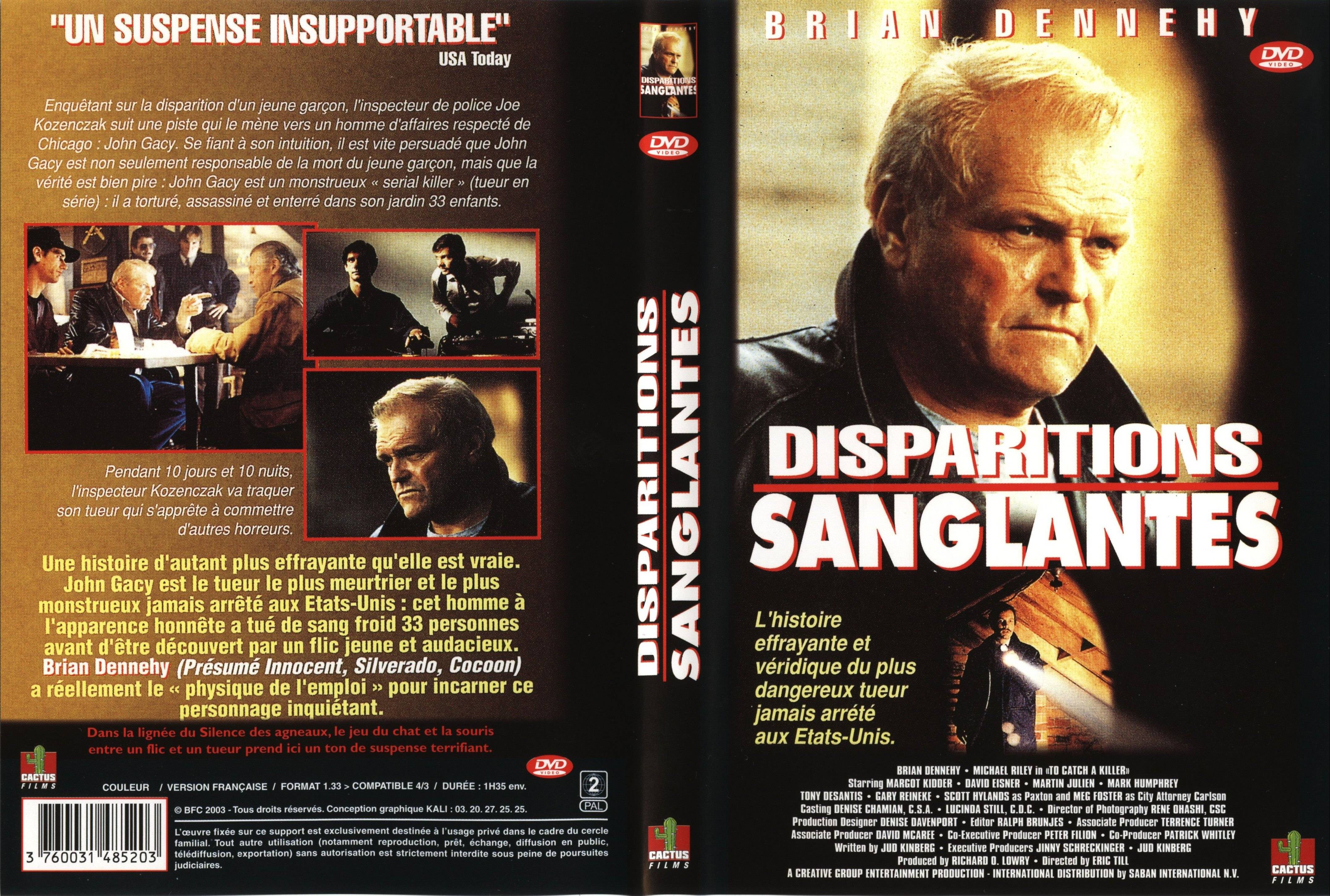 Jaquette DVD Disparitions sanglantes