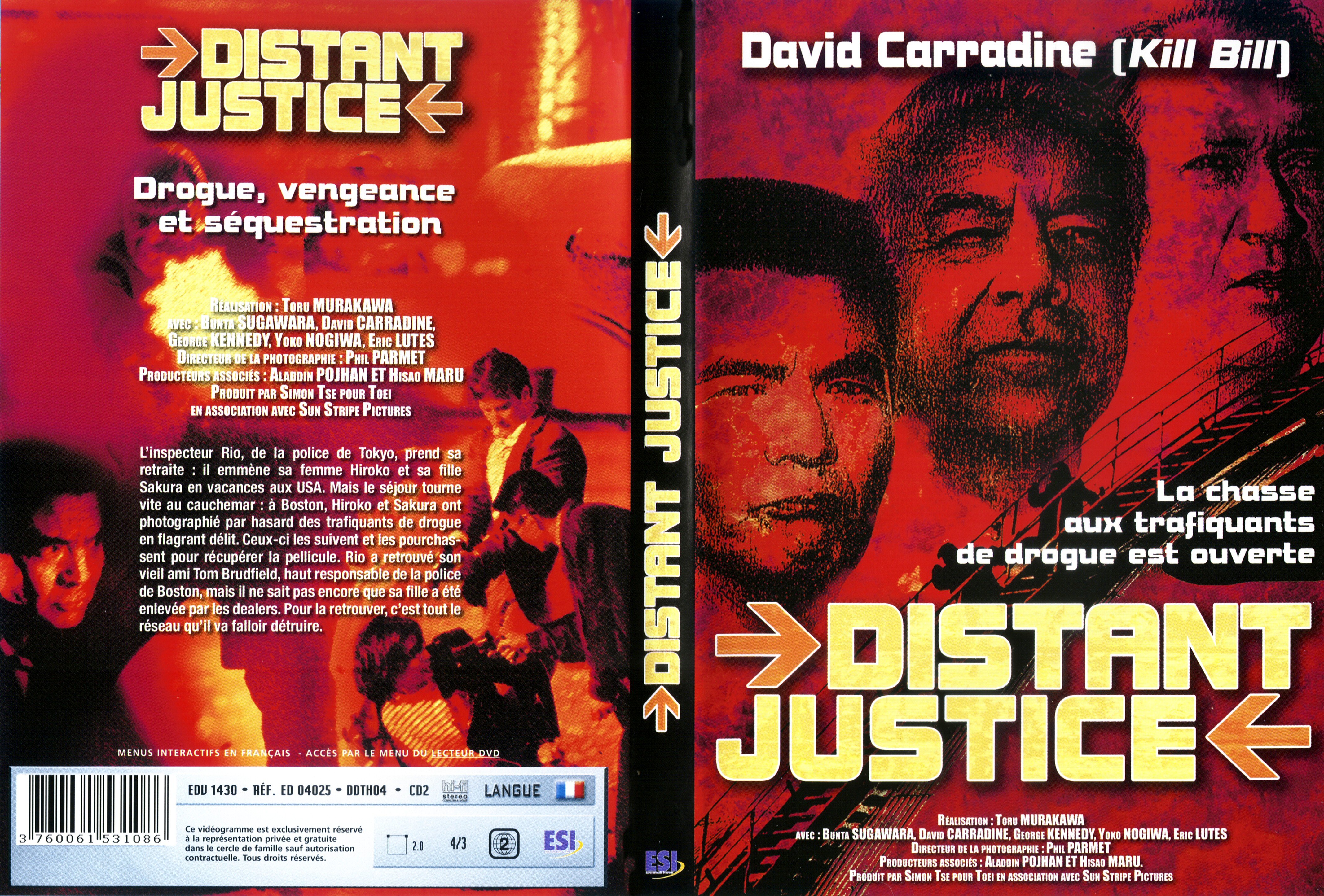 Jaquette DVD Distant justice