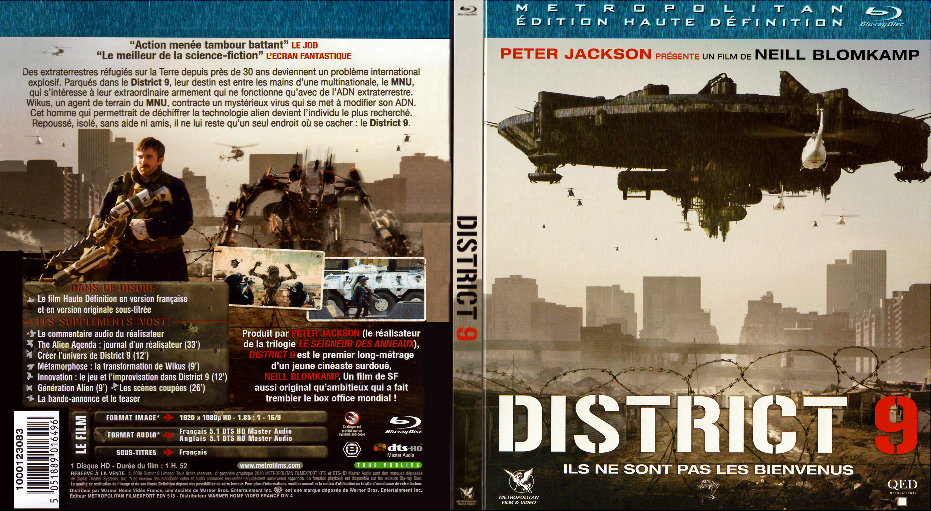 Jaquette DVD District 9 (BLU-RAY)