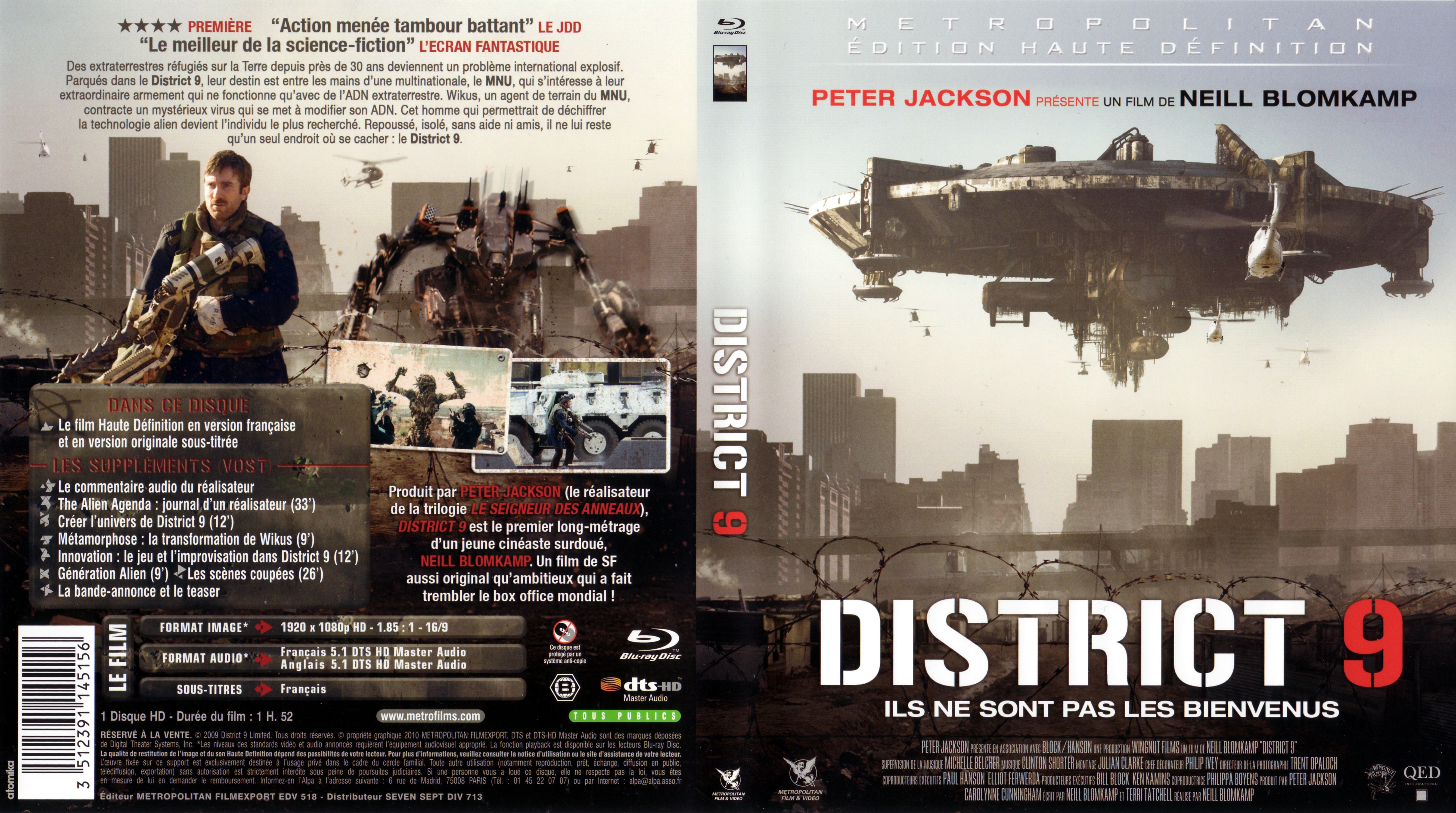 Jaquette DVD District 9 (BLU-RAY) v2