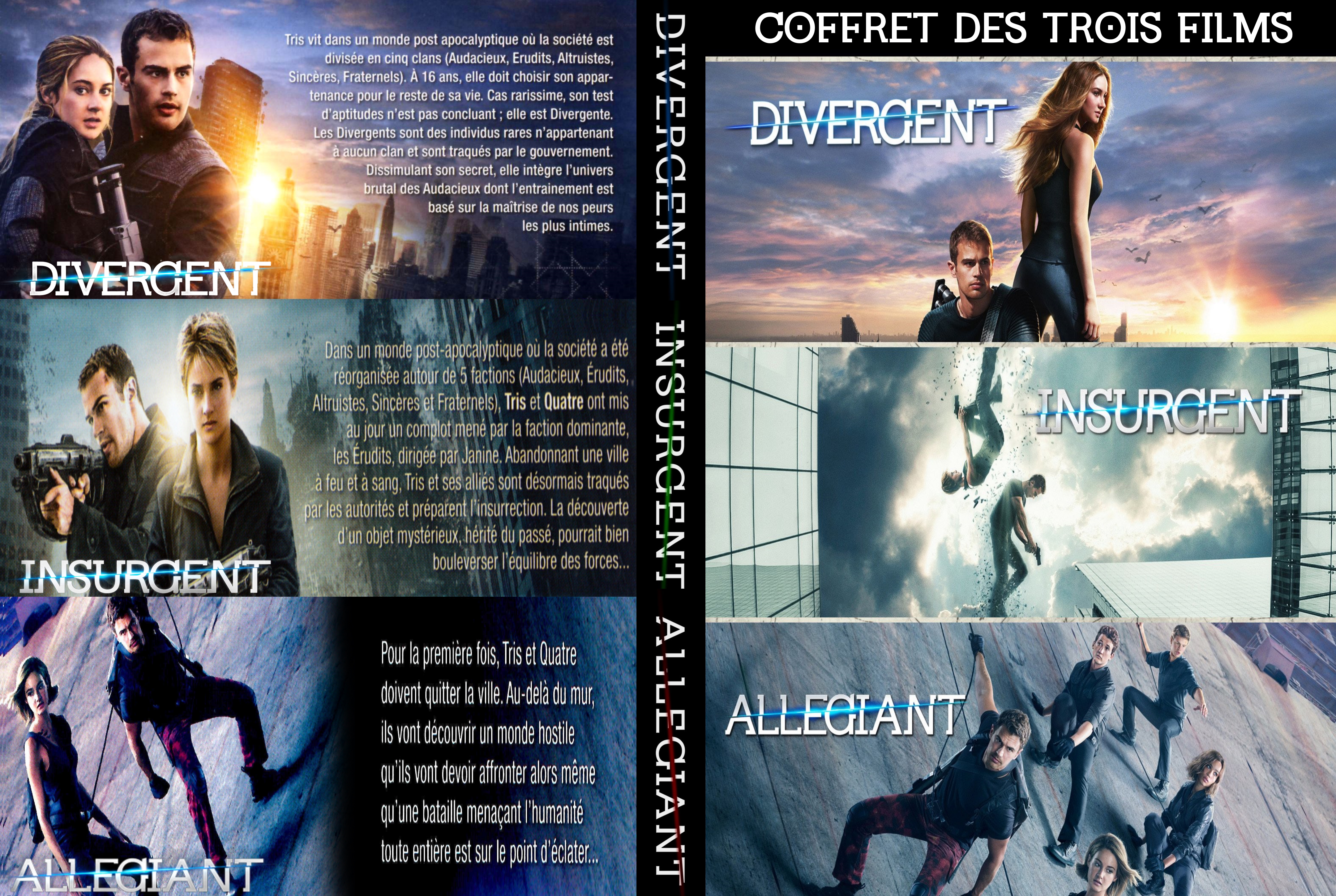 Jaquette DVD Divergent (trilogie) custom