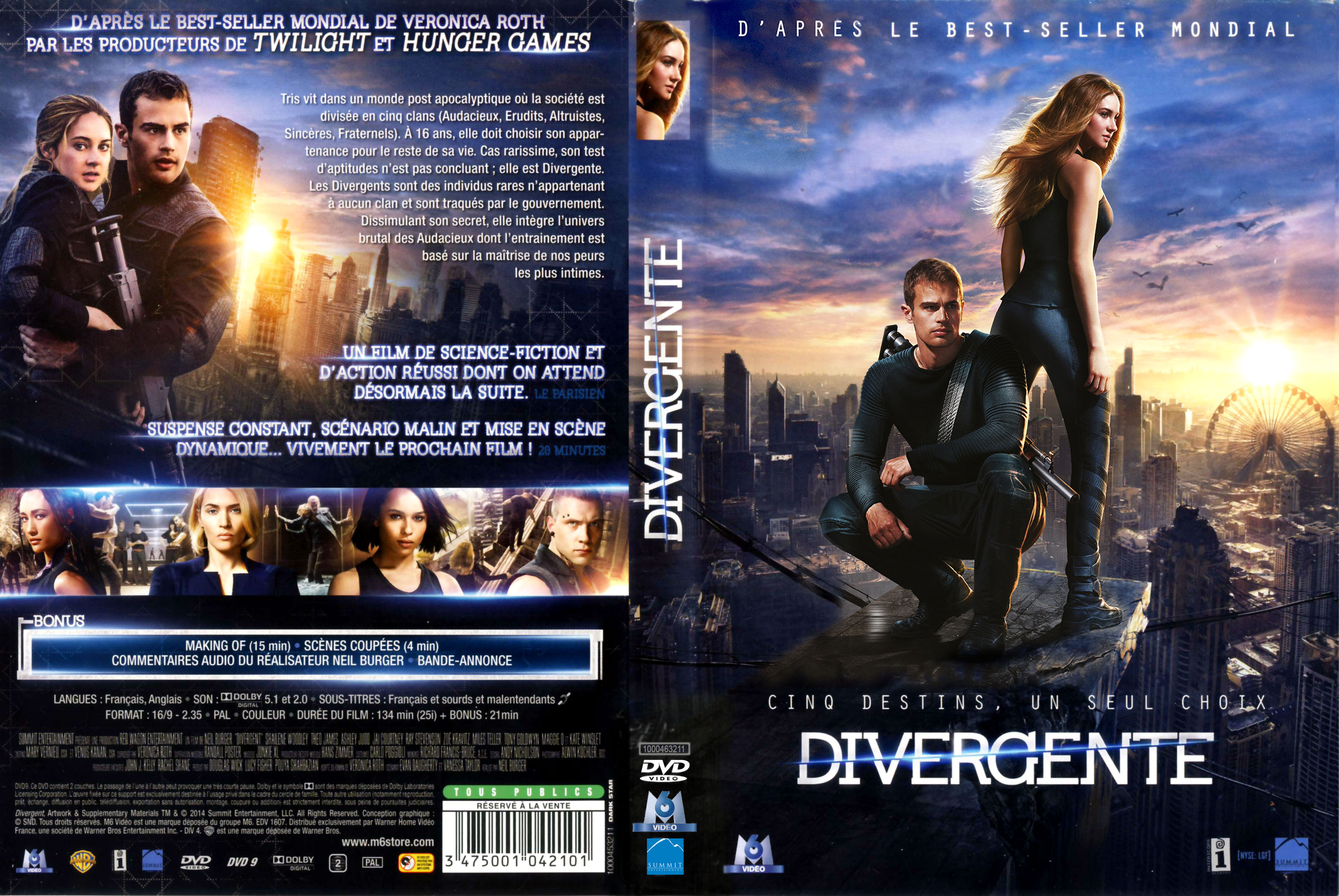 Jaquette DVD Divergente