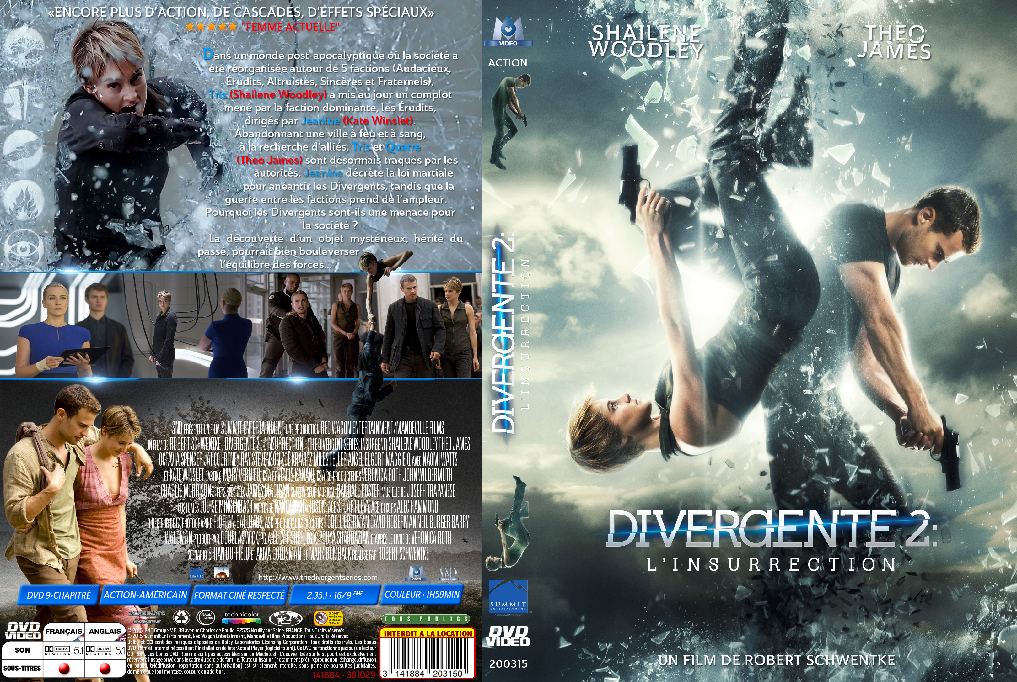 Jaquette DVD Divergente 2 : l