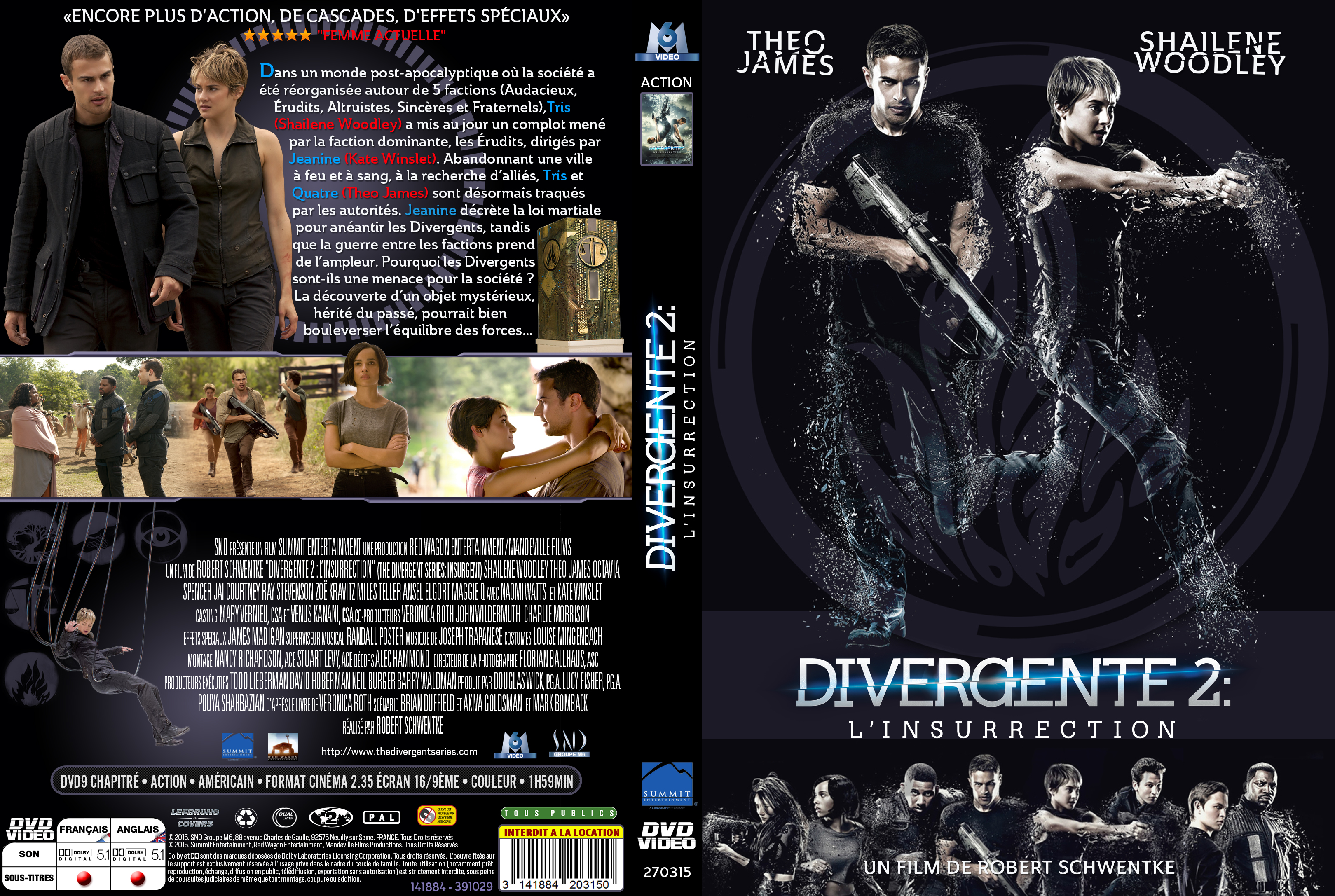 Jaquette DVD Divergente 2 : l