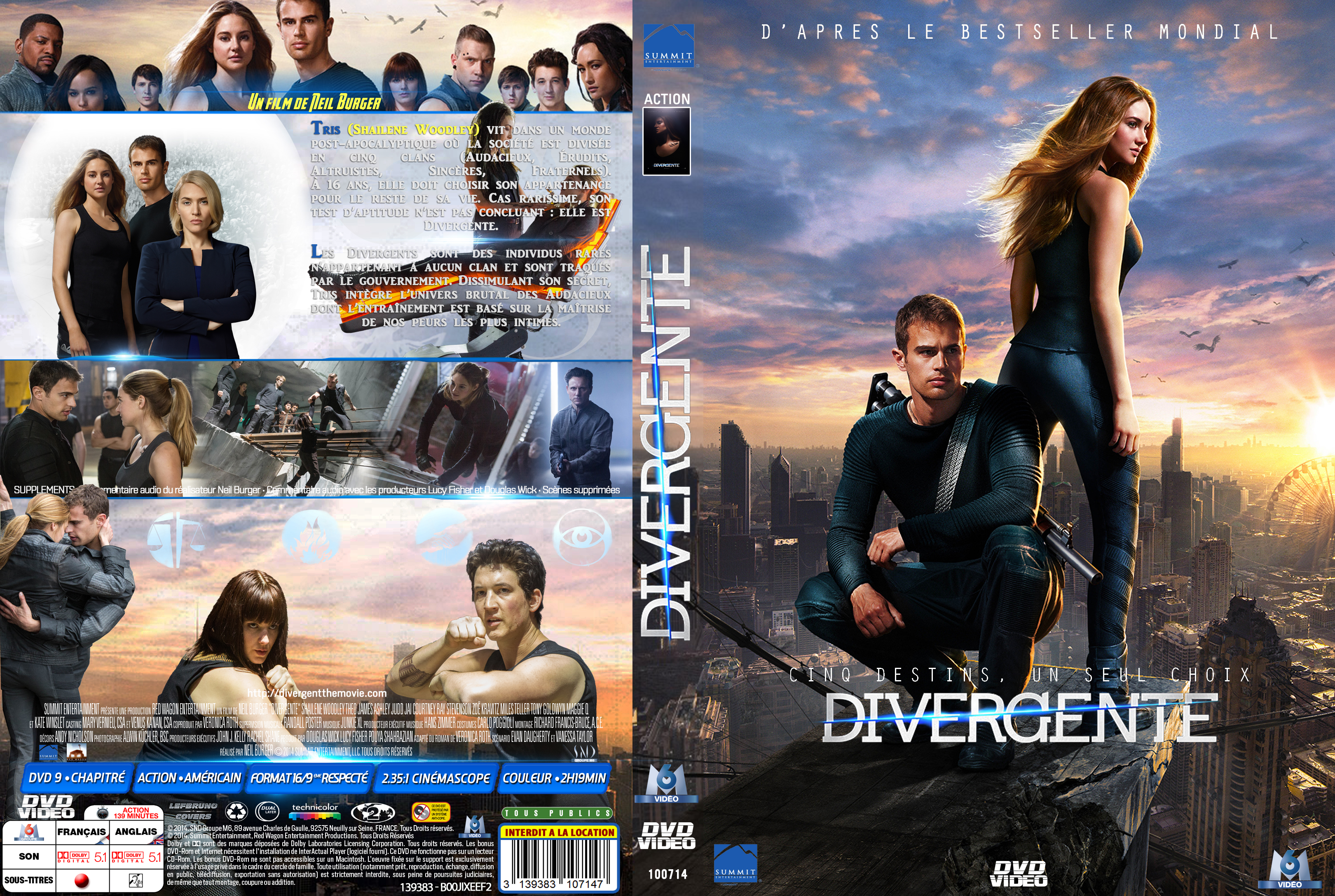 Jaquette DVD Divergente custom