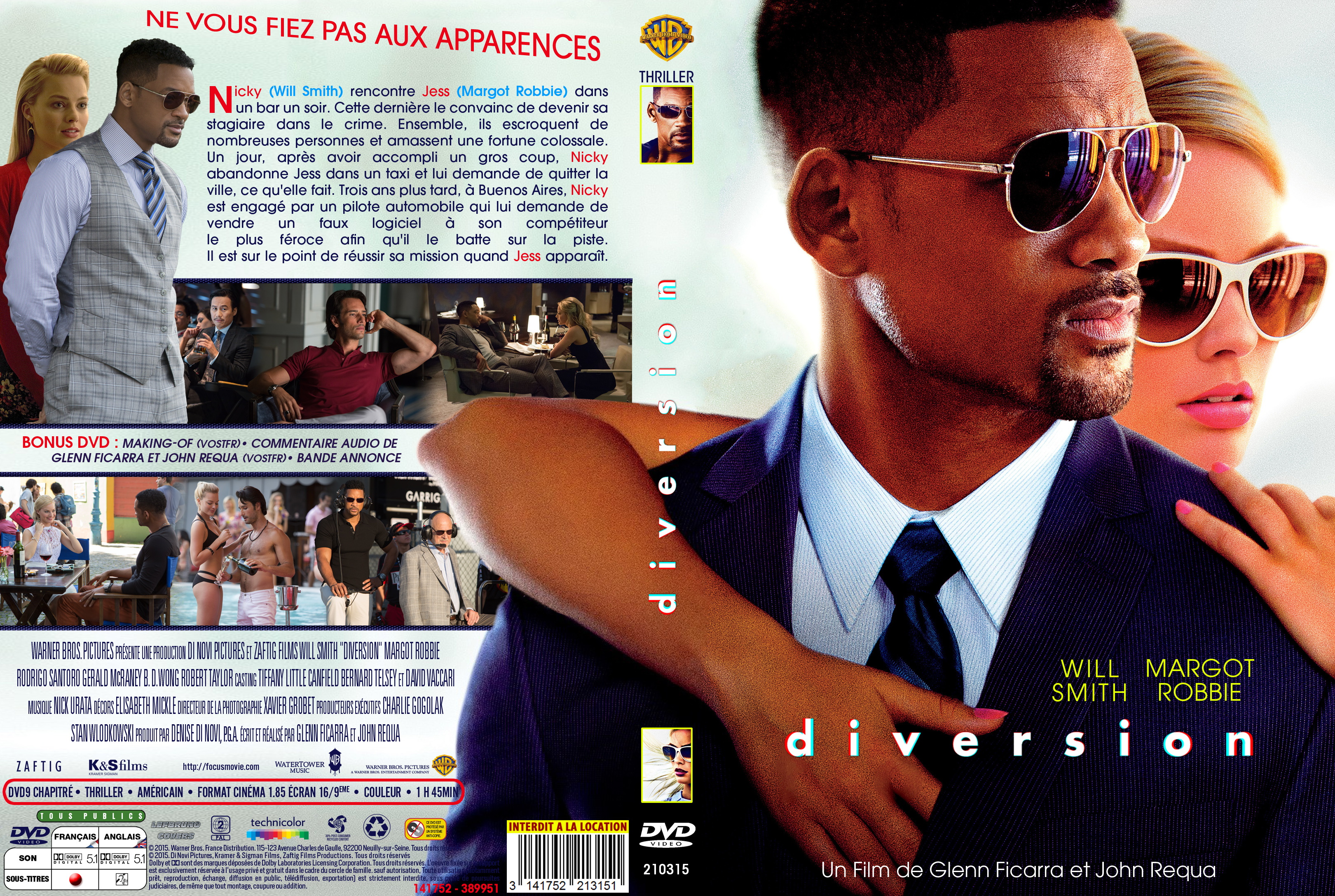 Jaquette DVD Diversion custom