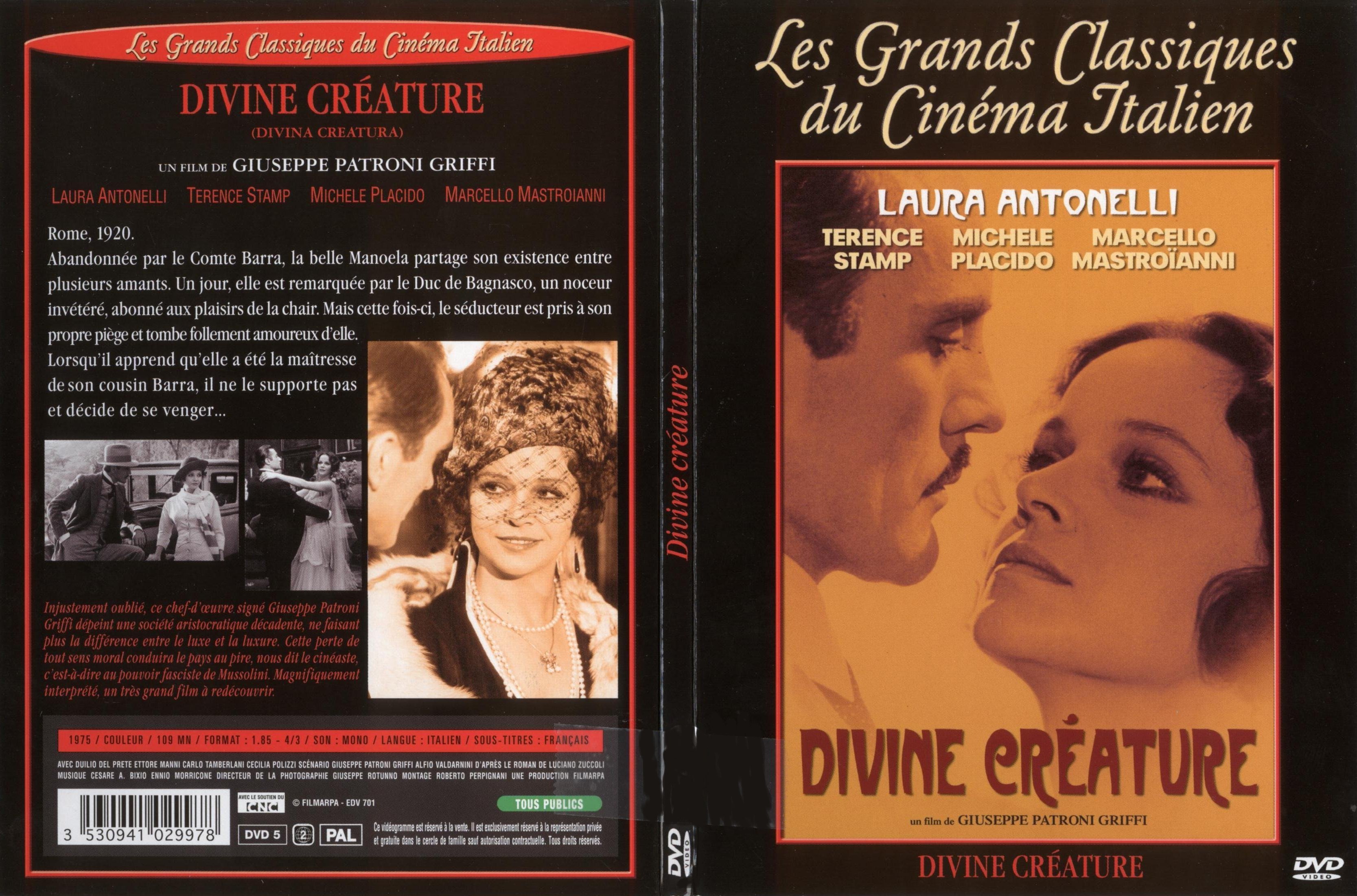 Jaquette DVD Divine crature