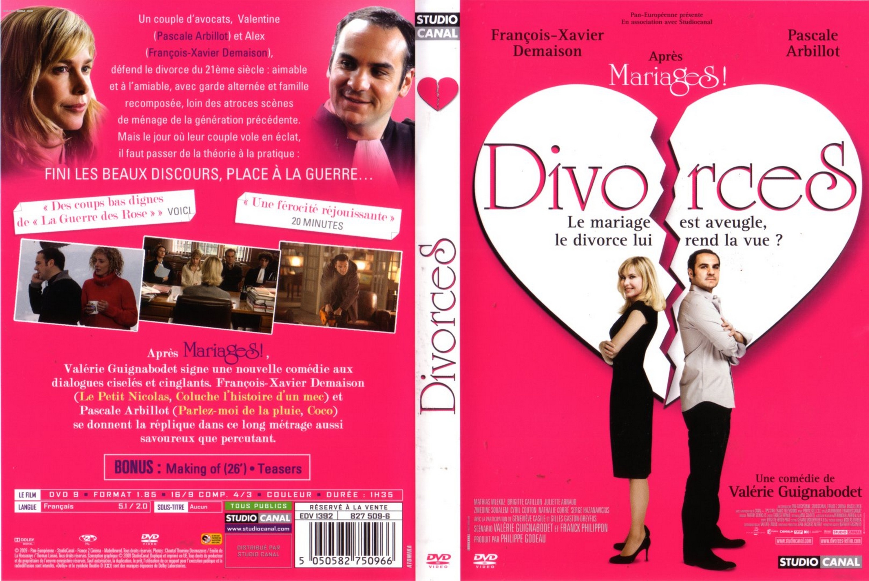 Jaquette DVD Divorces
