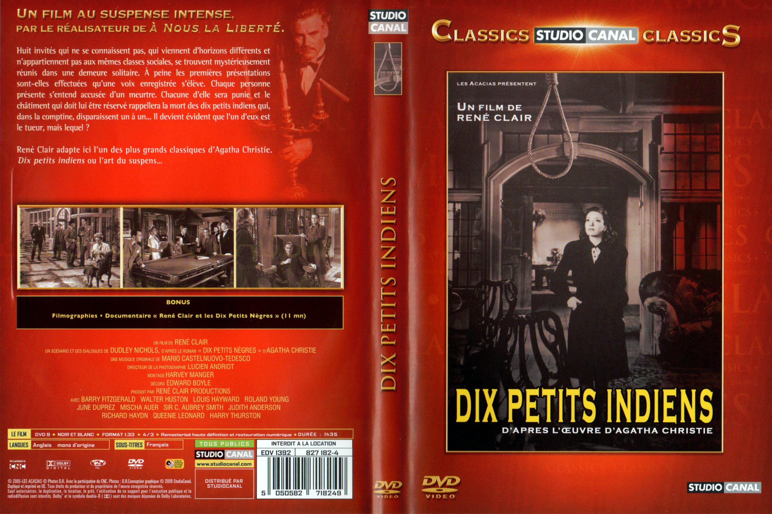 Jaquette DVD Dix petits indiens