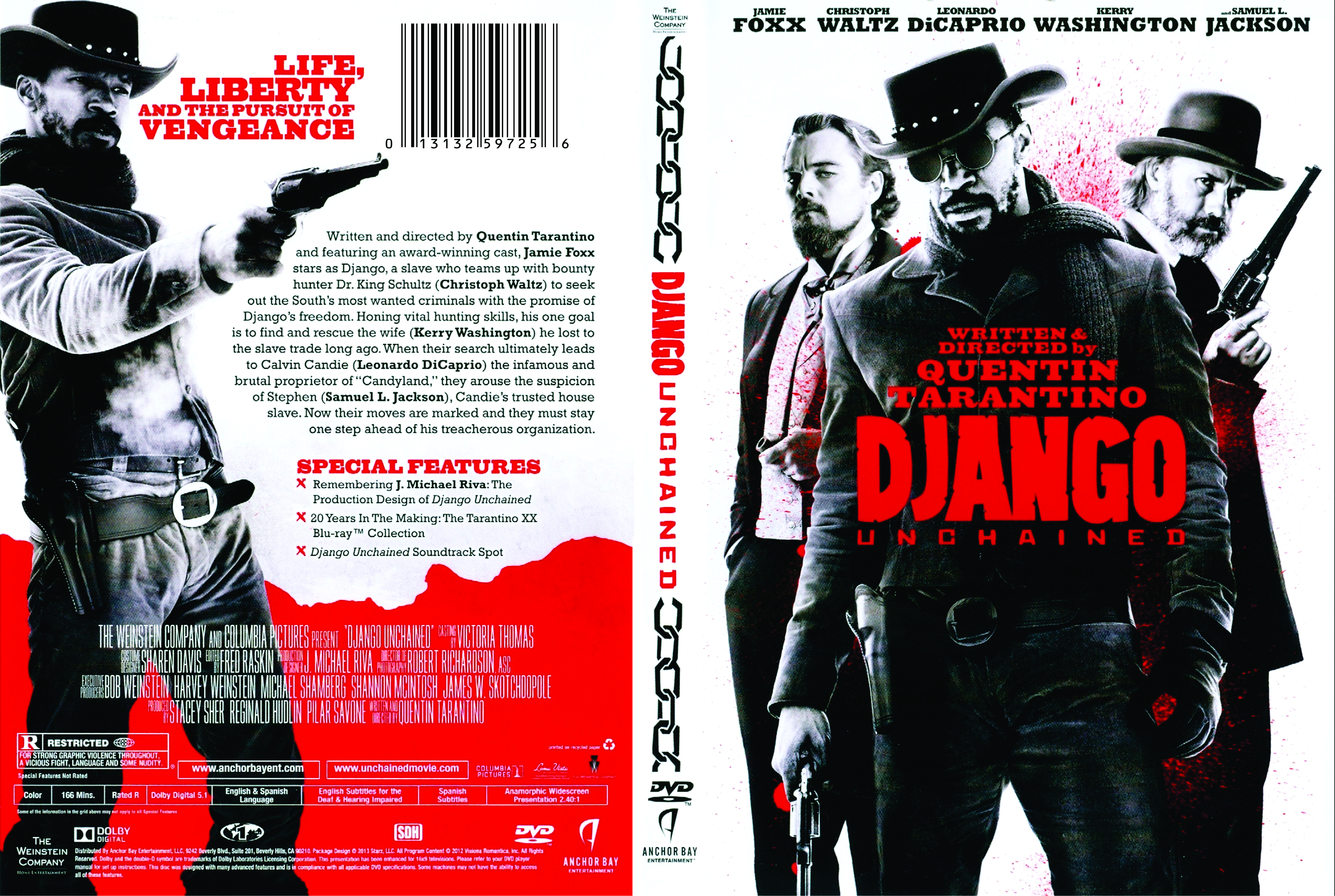 Jaquette DVD Django Unchained Zone 1