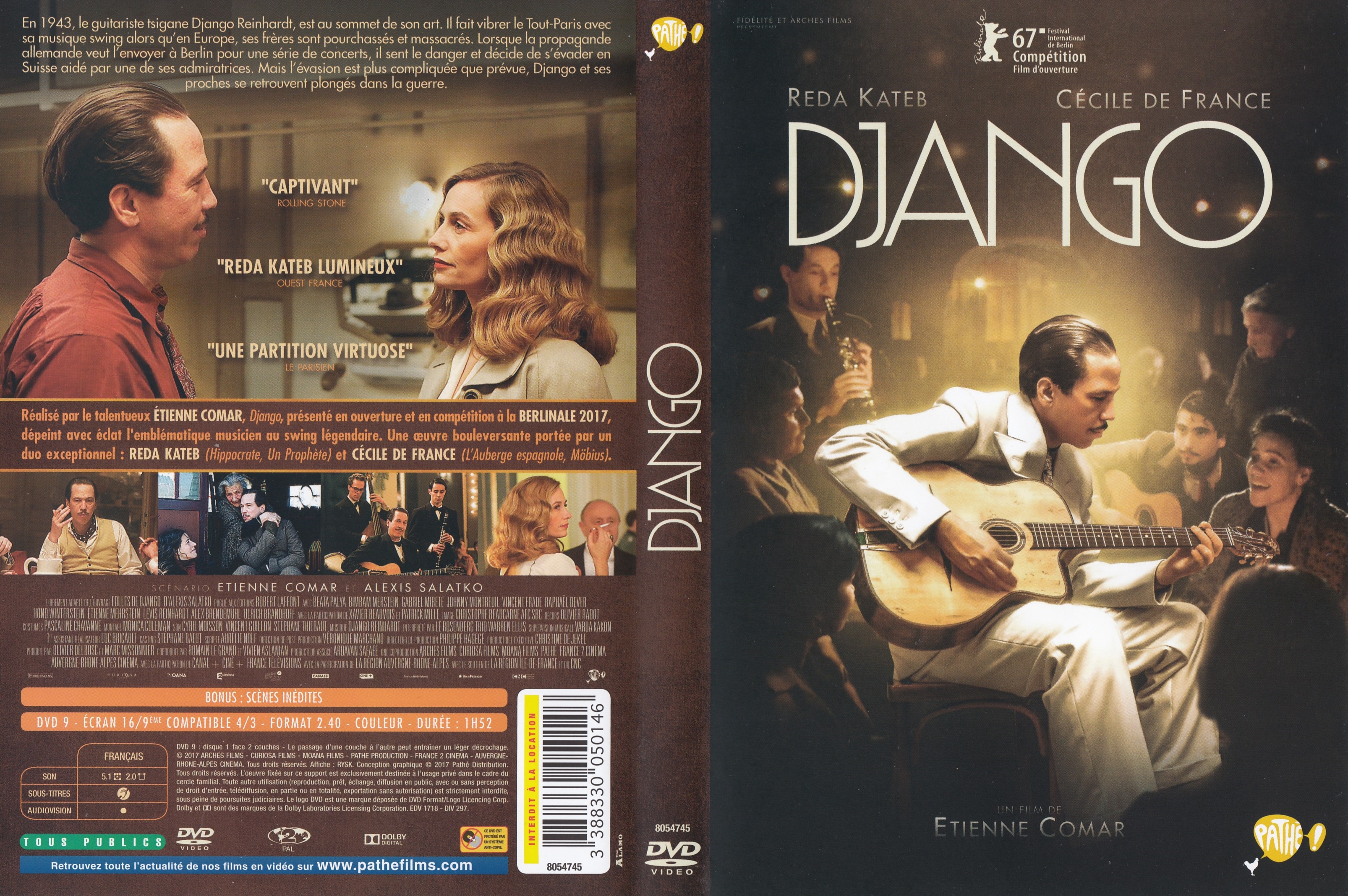 Jaquette DVD Django (2017)