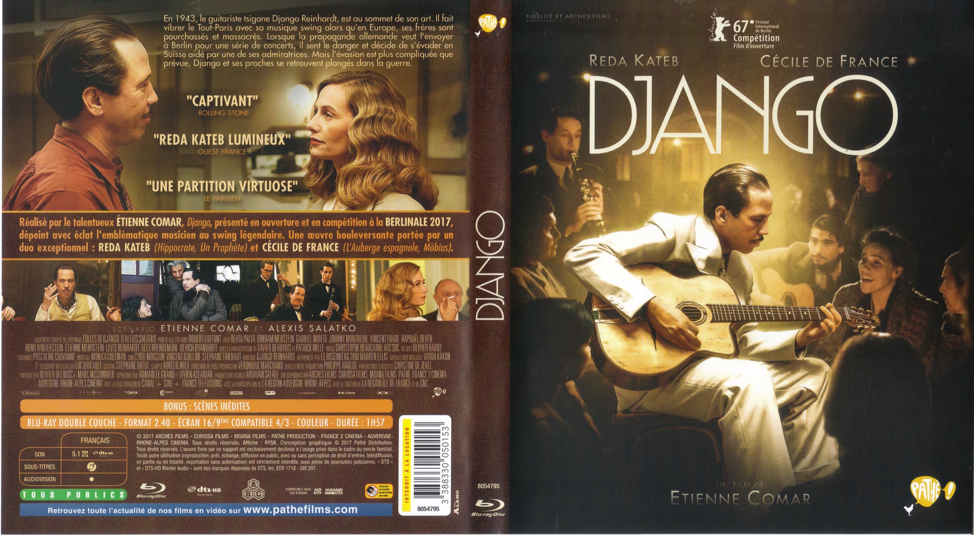 Jaquette DVD Django (2017) (BLU-RAY)