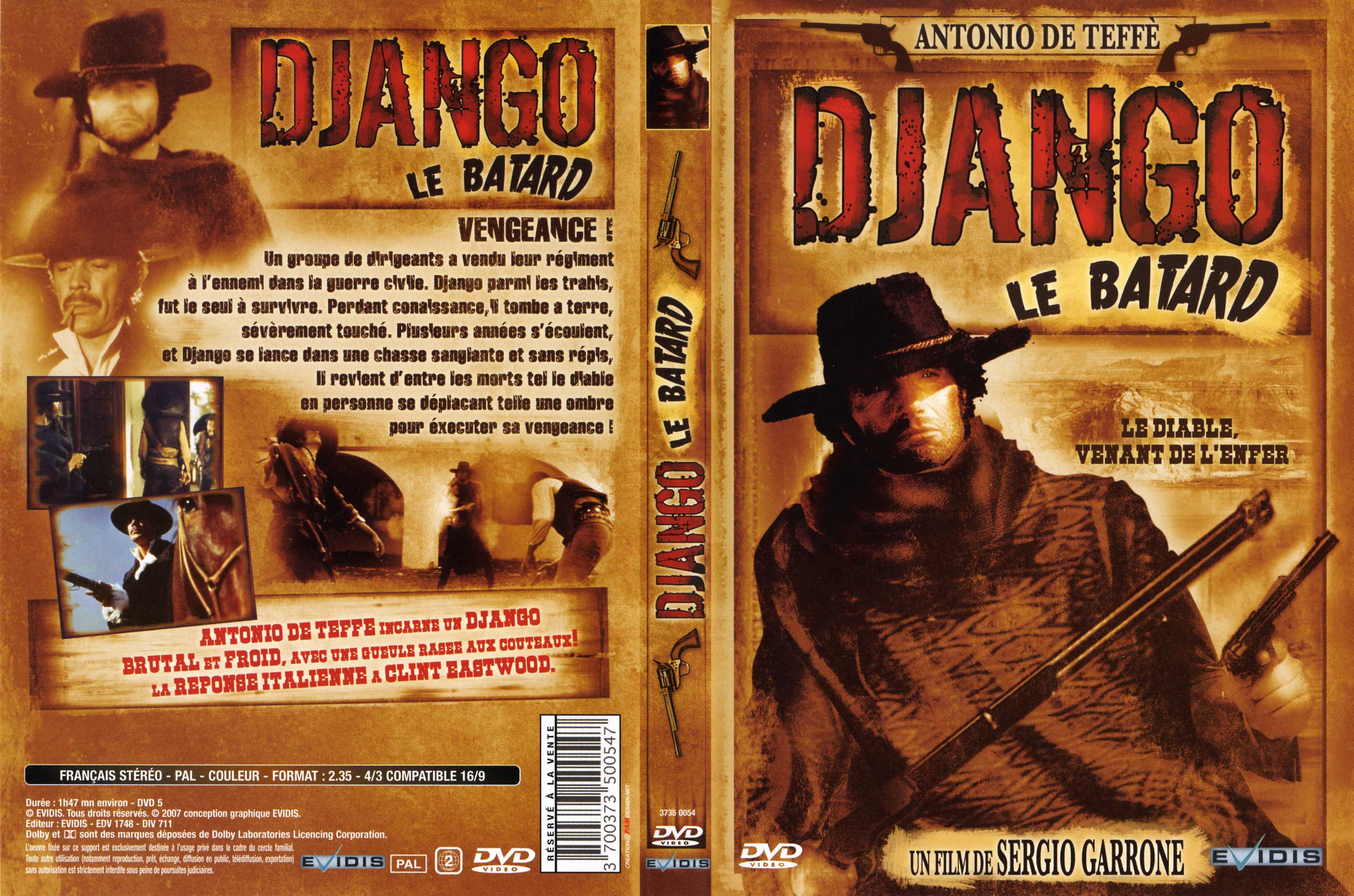 Jaquette DVD Django le batard