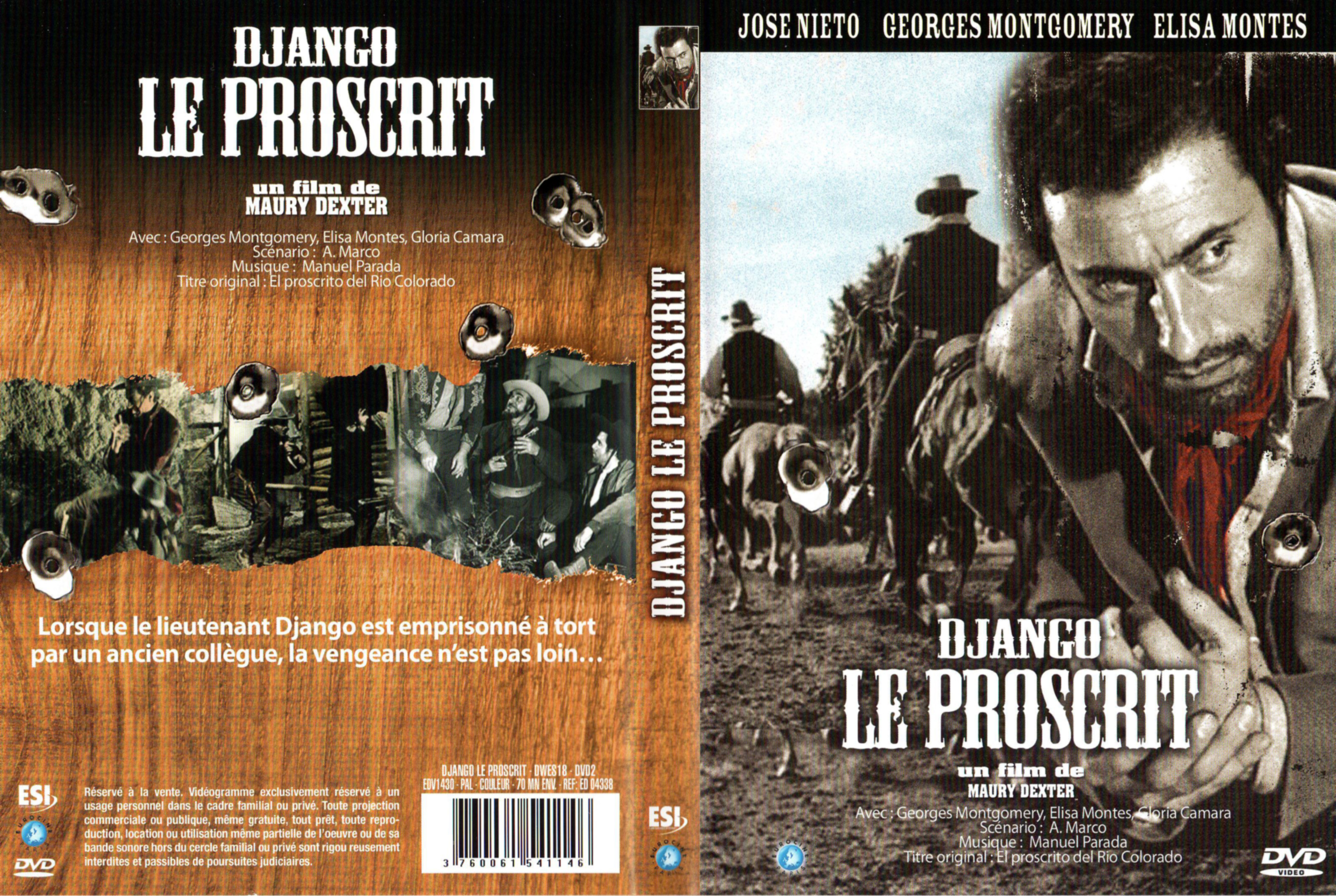 Jaquette DVD Django le proscrit