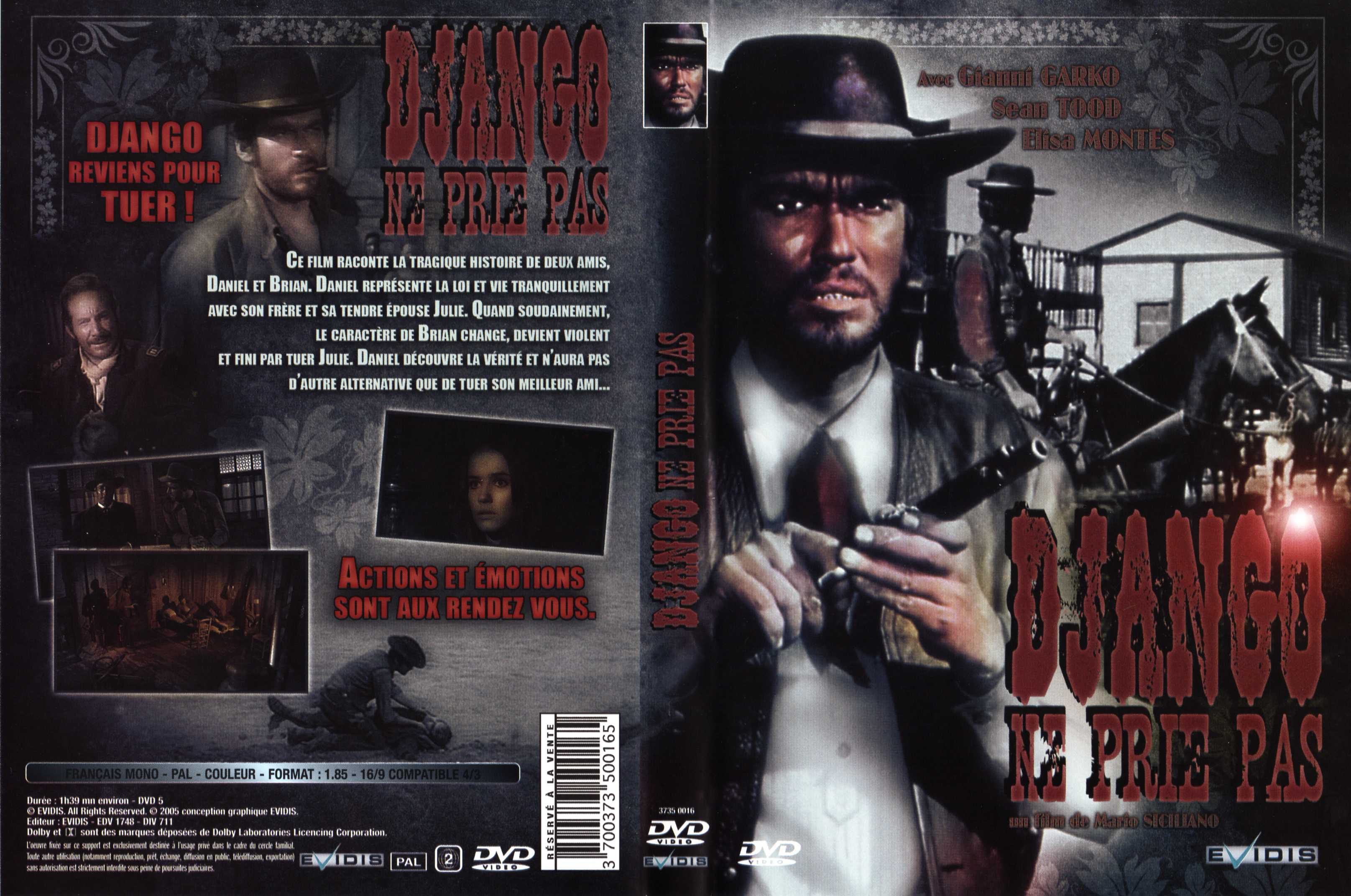 Jaquette DVD Django ne prie pas