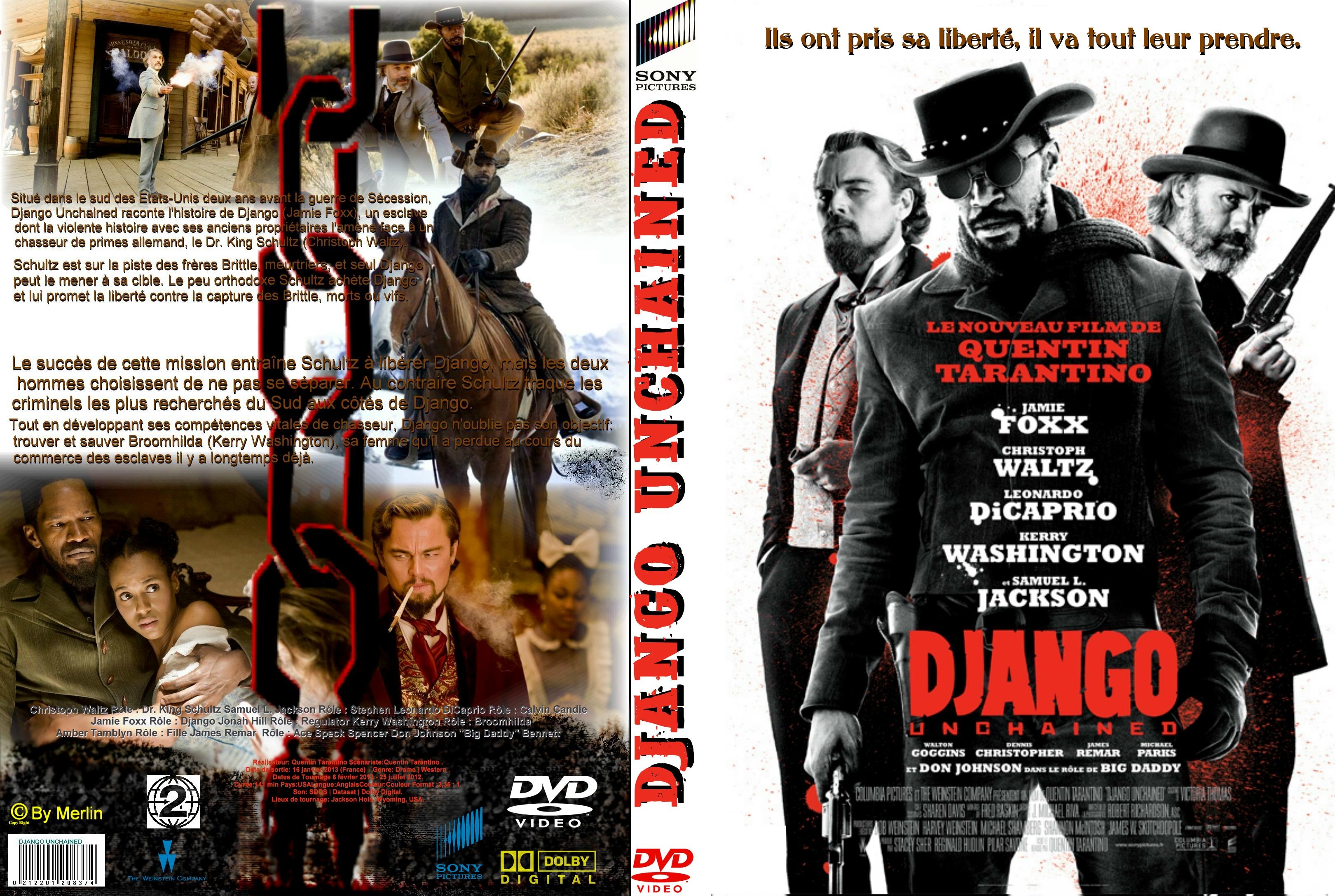 Jaquette DVD Django unchained custom