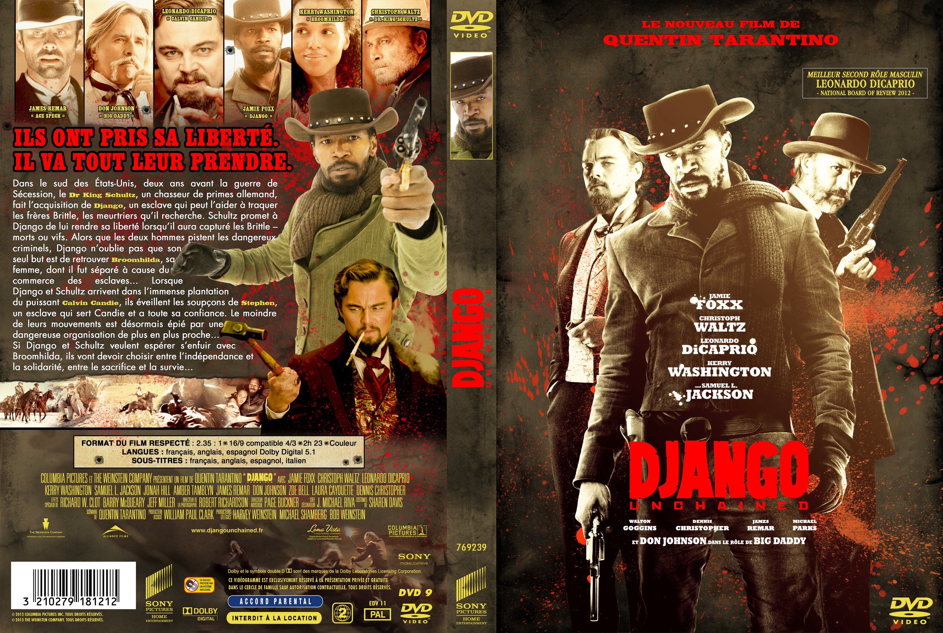 Jaquette DVD Django unchained custom v2