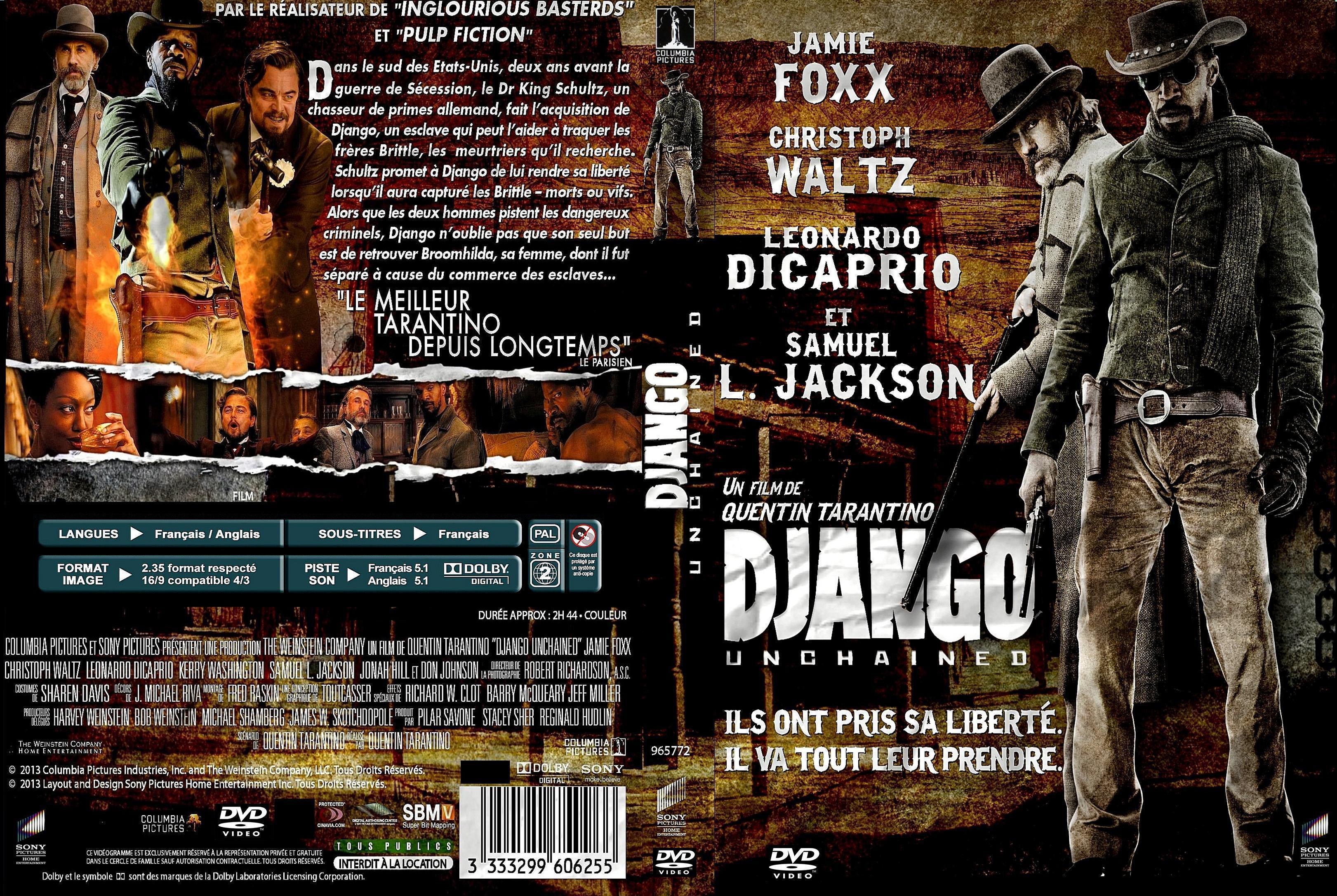 Jaquette DVD Django unchained custom v4