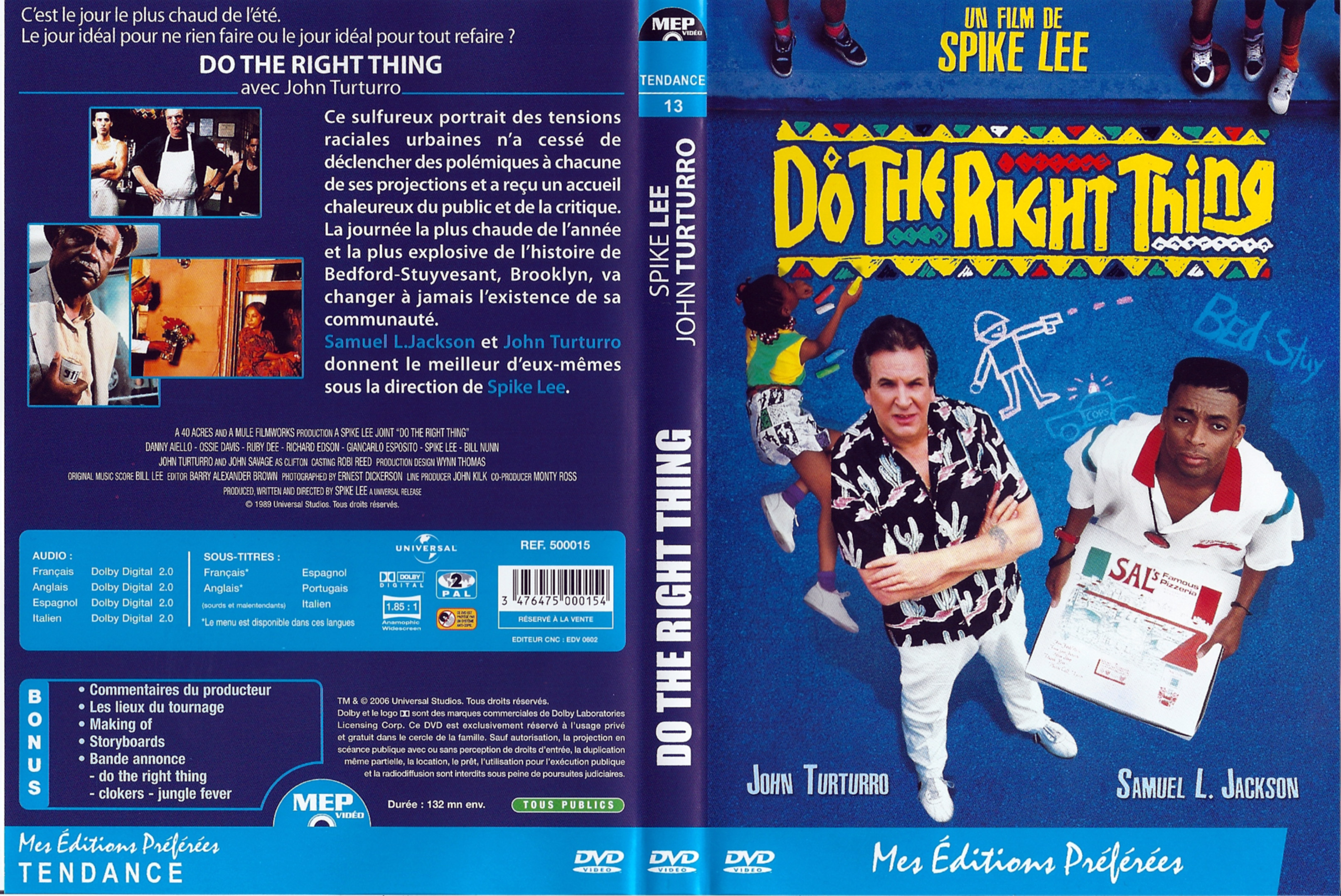 Jaquette DVD Do the right thing v2