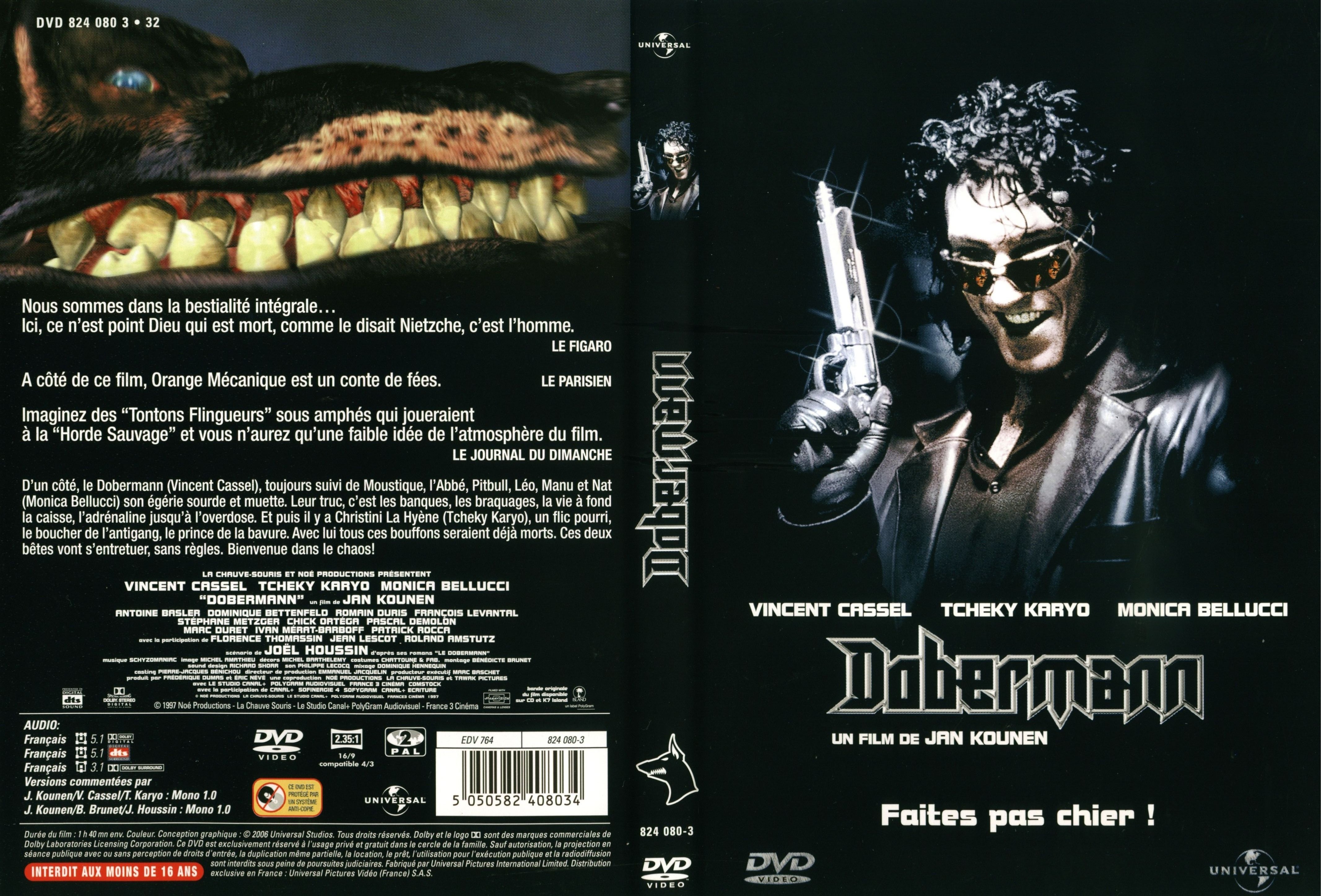 Jaquette DVD Dobermann
